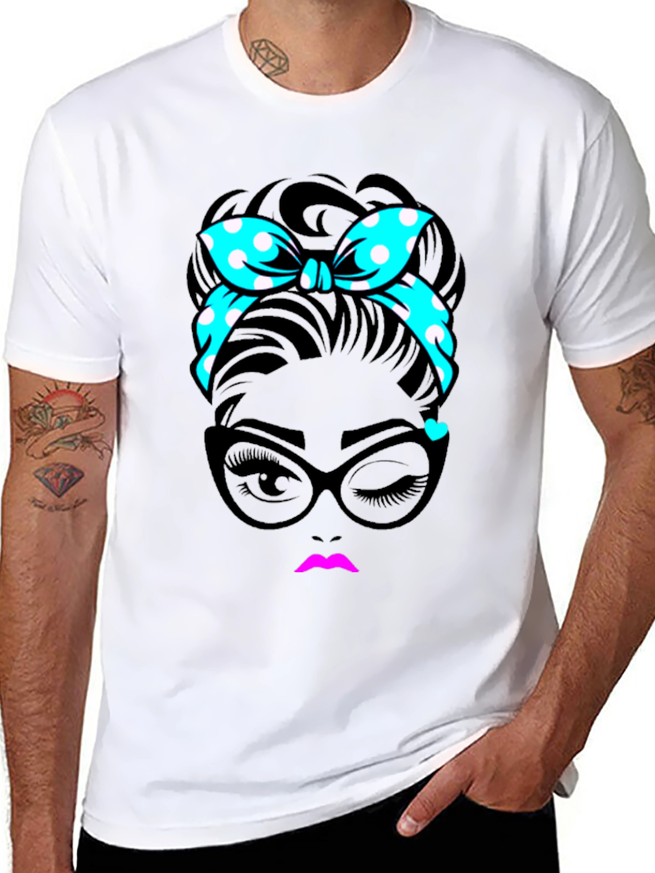 Retro Chic Woman Graphic T-Shirt