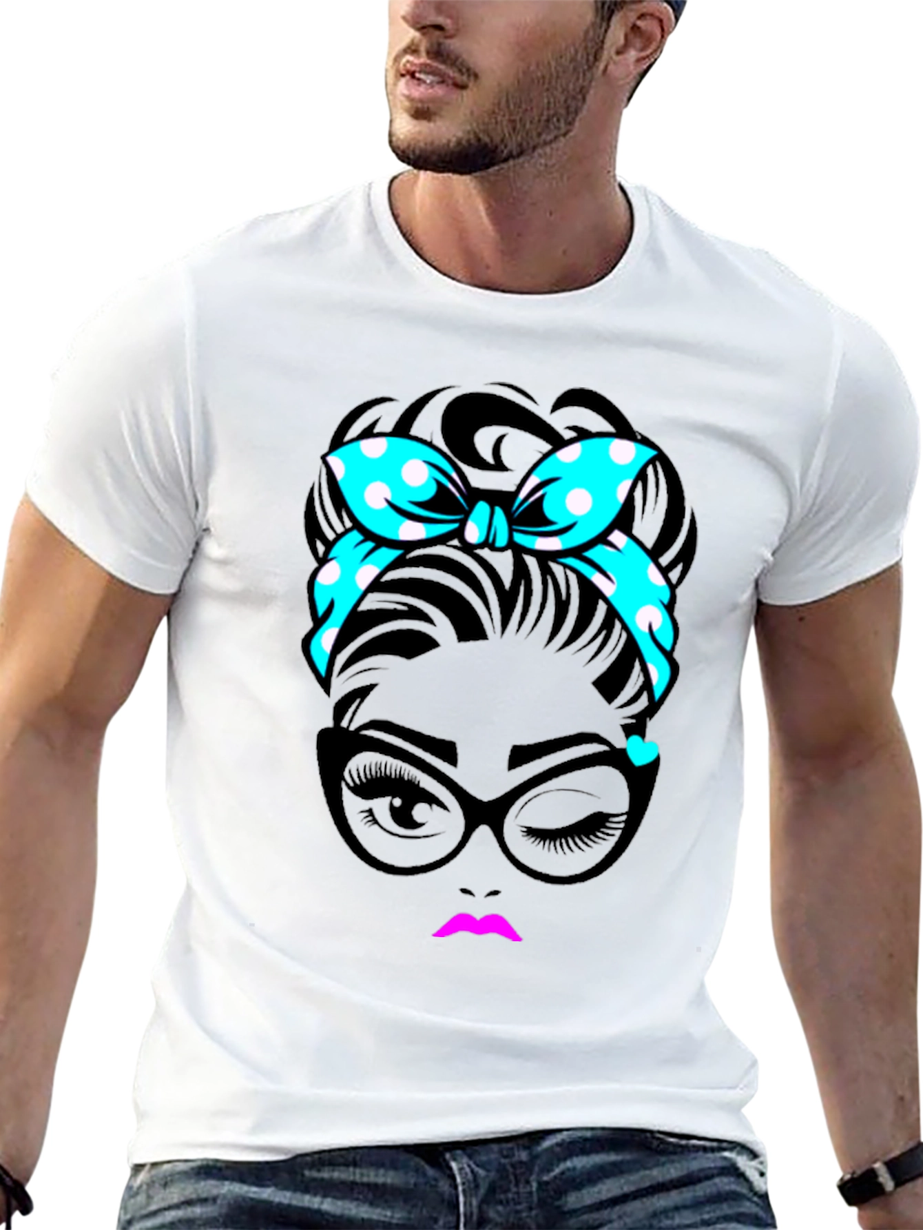 Retro Chic Woman Graphic T-Shirt