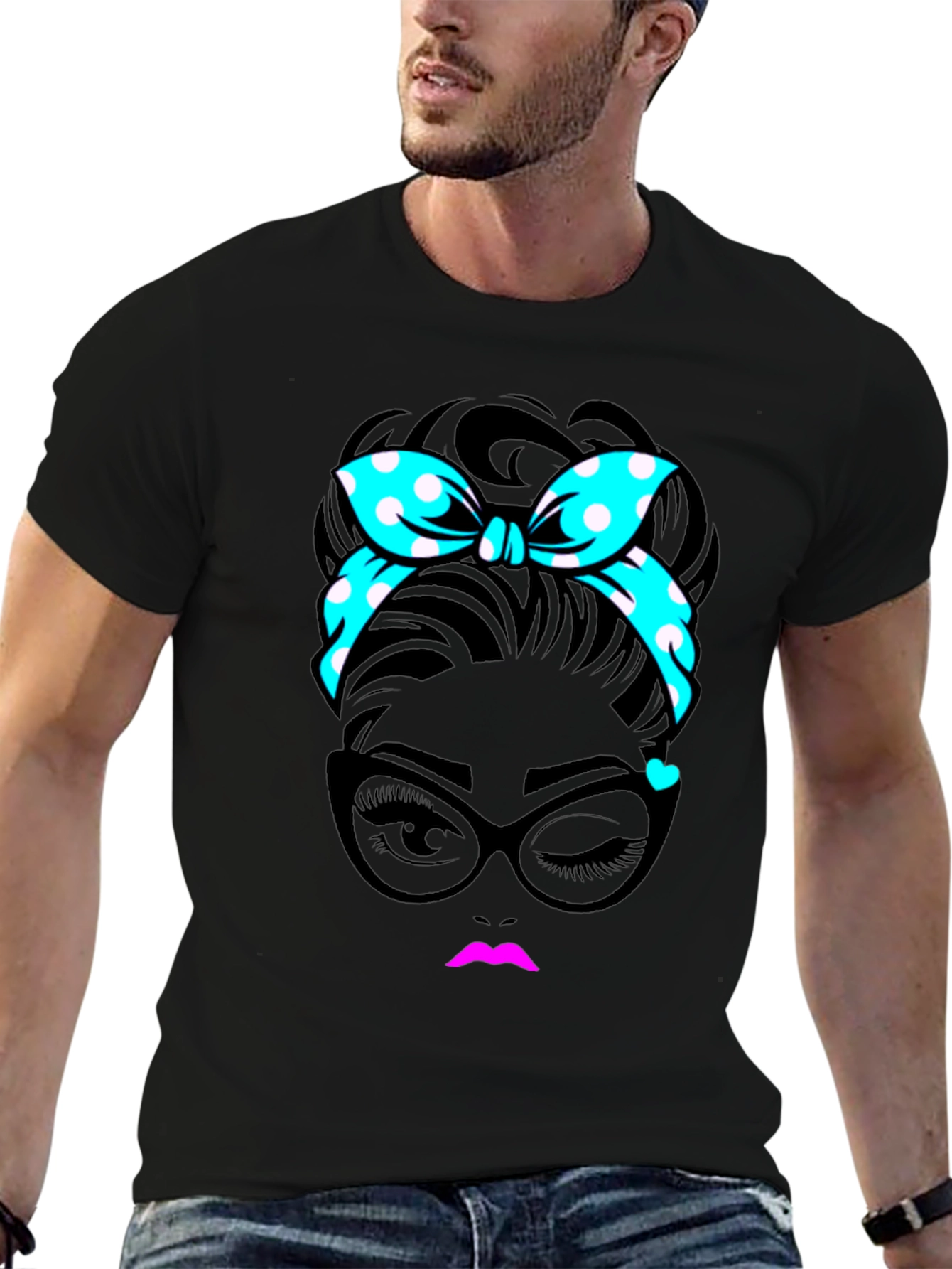 Retro Chic Woman Graphic T-Shirt