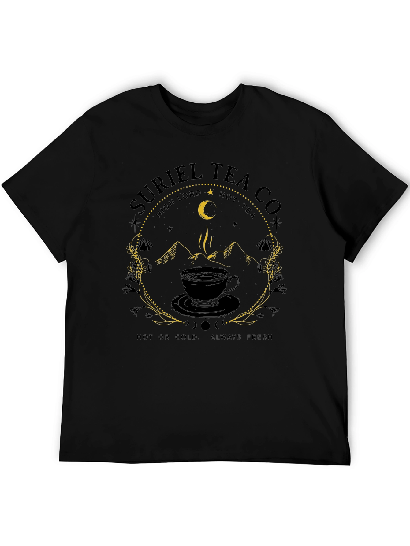 Suriel Tea Co. Black T-Shirt