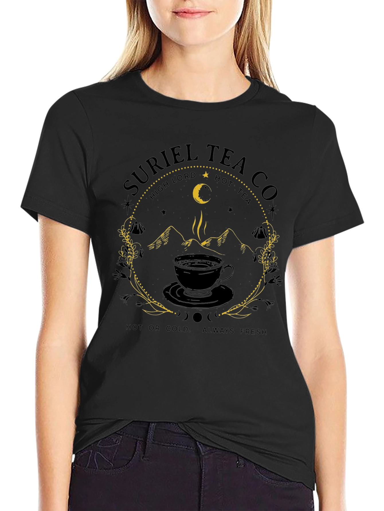 Suriel Tea Co. Black T-Shirt