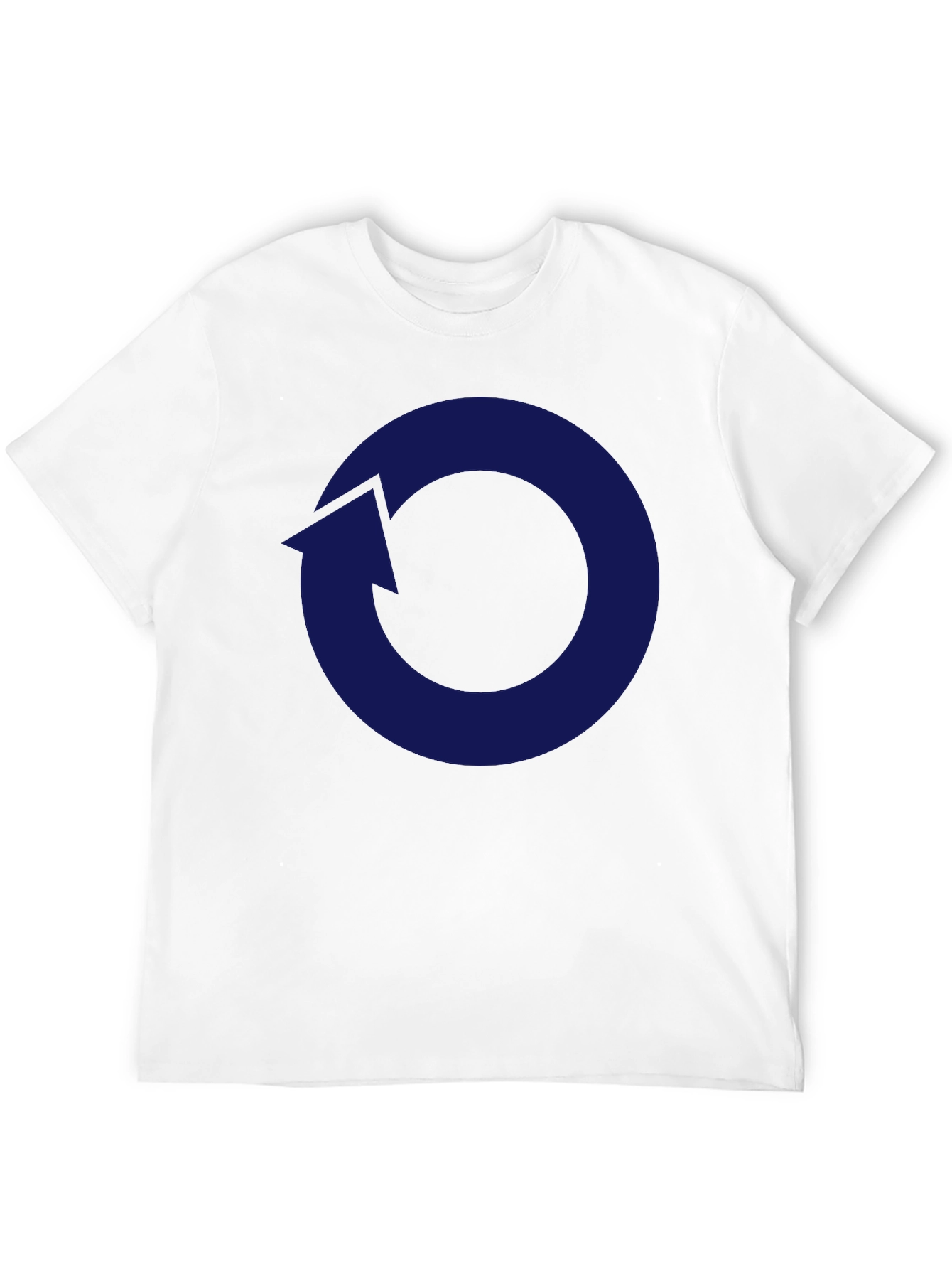 Arrow Circle Graphic Tee - Casual Black T-Shirt