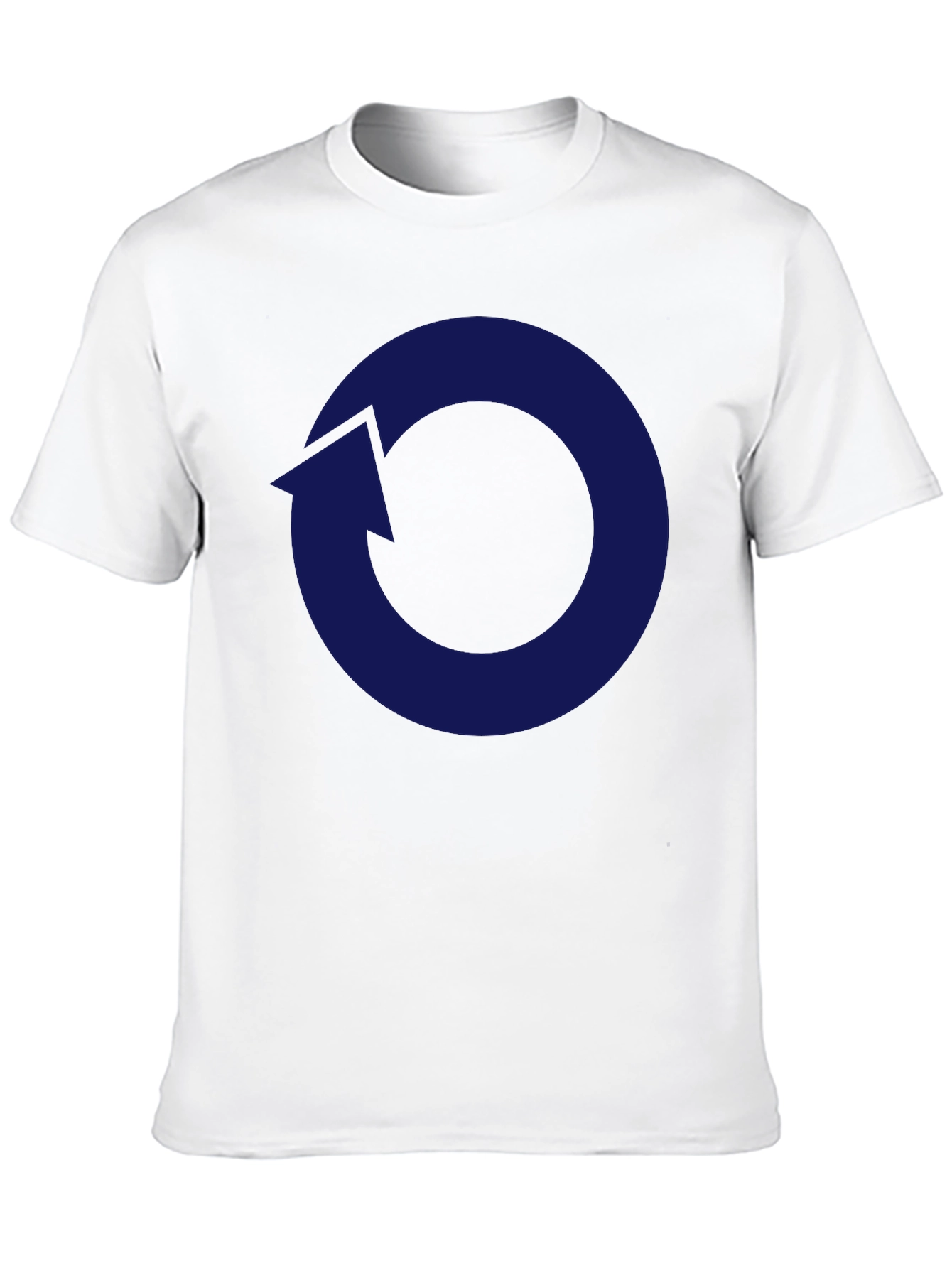 Arrow Circle Graphic Tee - Casual Black T-Shirt