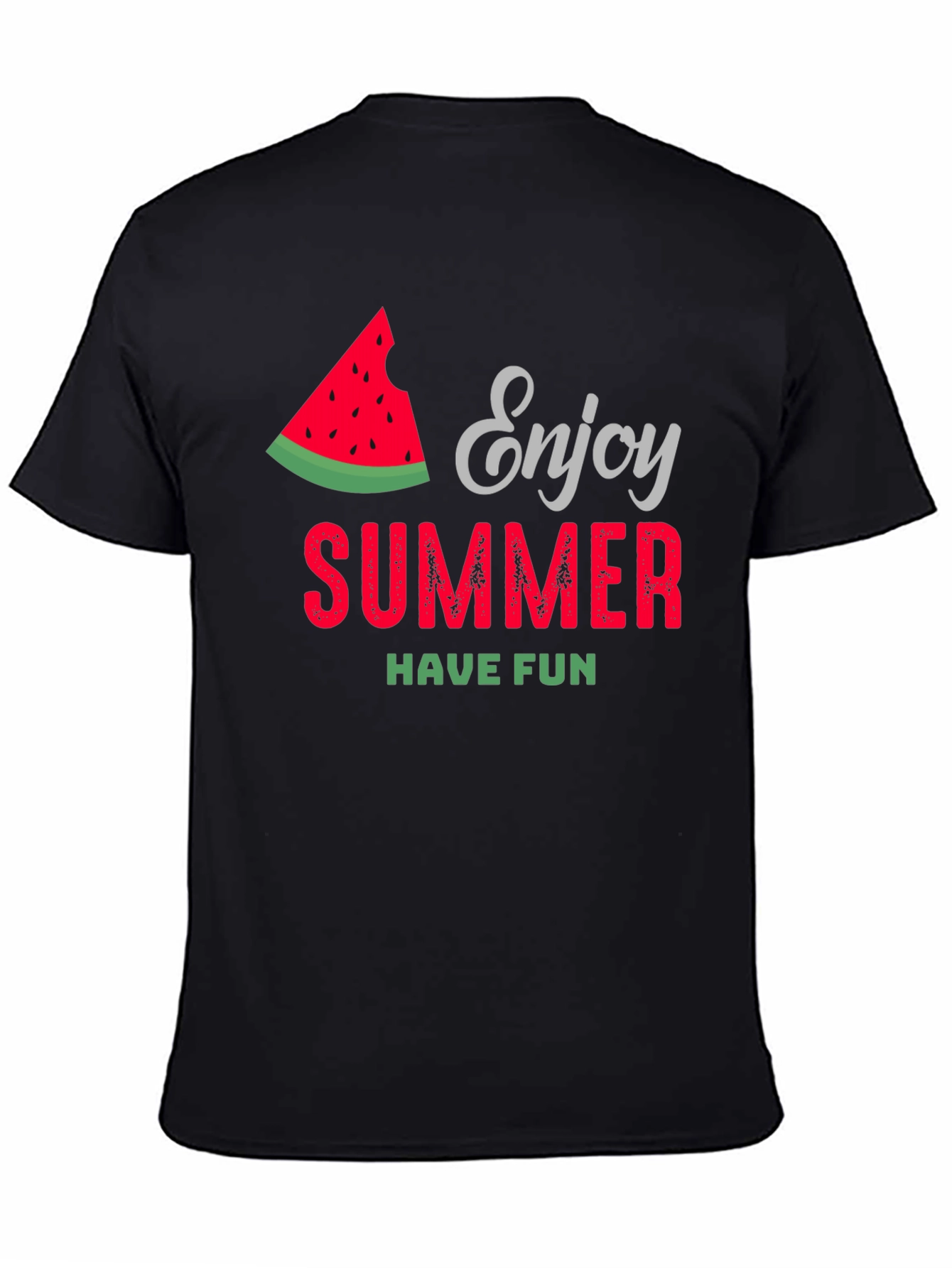 Enjoy Summer T-Shirt - Watermelon Design
