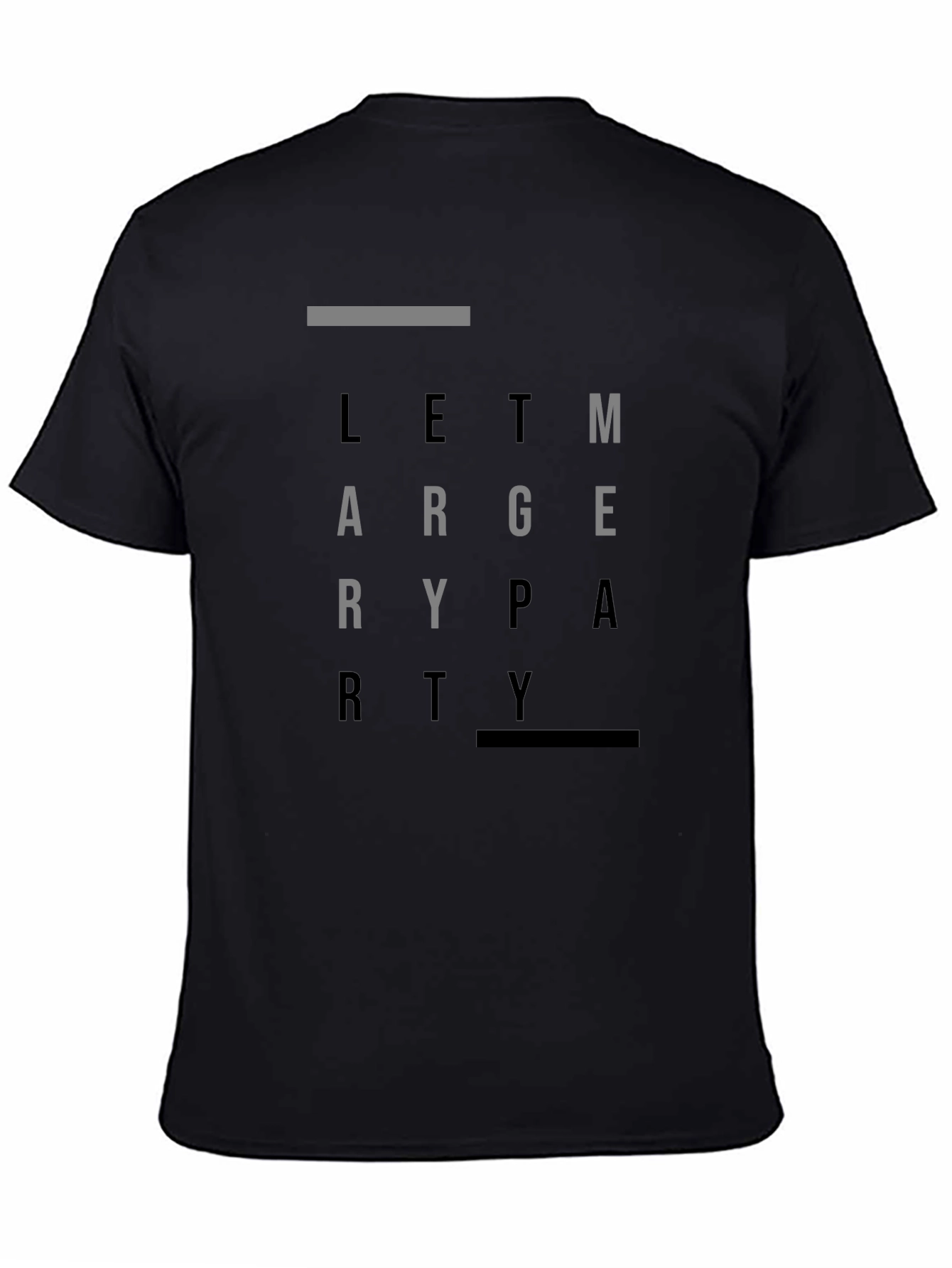 Let Mary Party Black Graphic T-Shirt