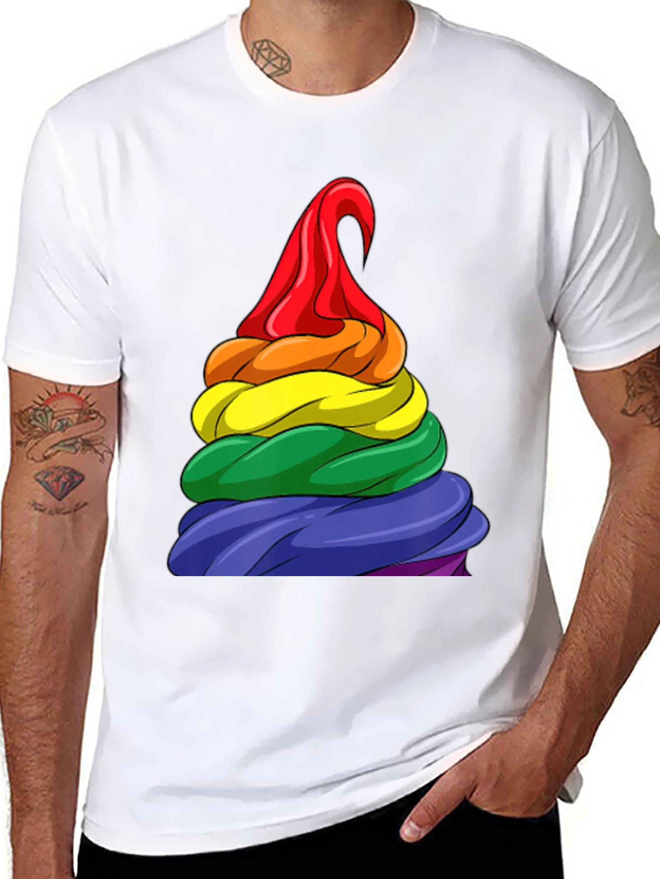 Rainbow Swirl T-Shirt - Pride Apparel