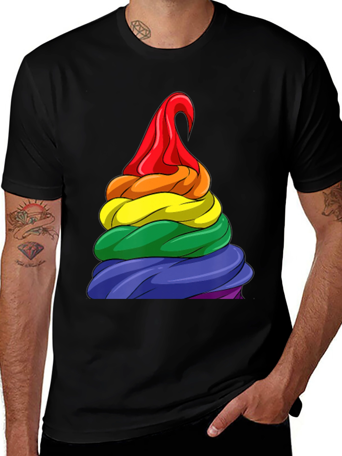 Rainbow Swirl T-Shirt - Pride Apparel