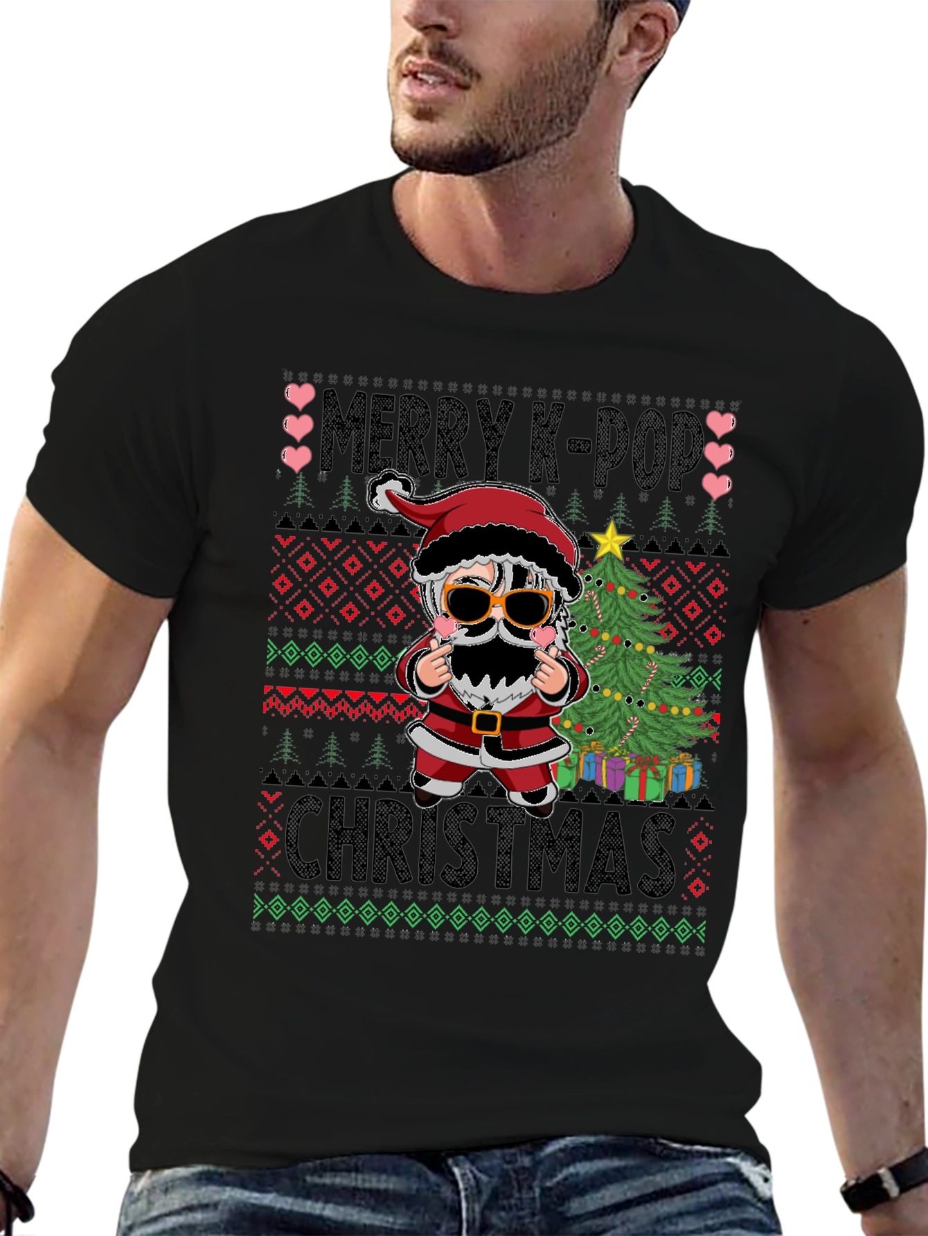 Merry K-Pop Christmas Ugly Sweater T-Shirt
