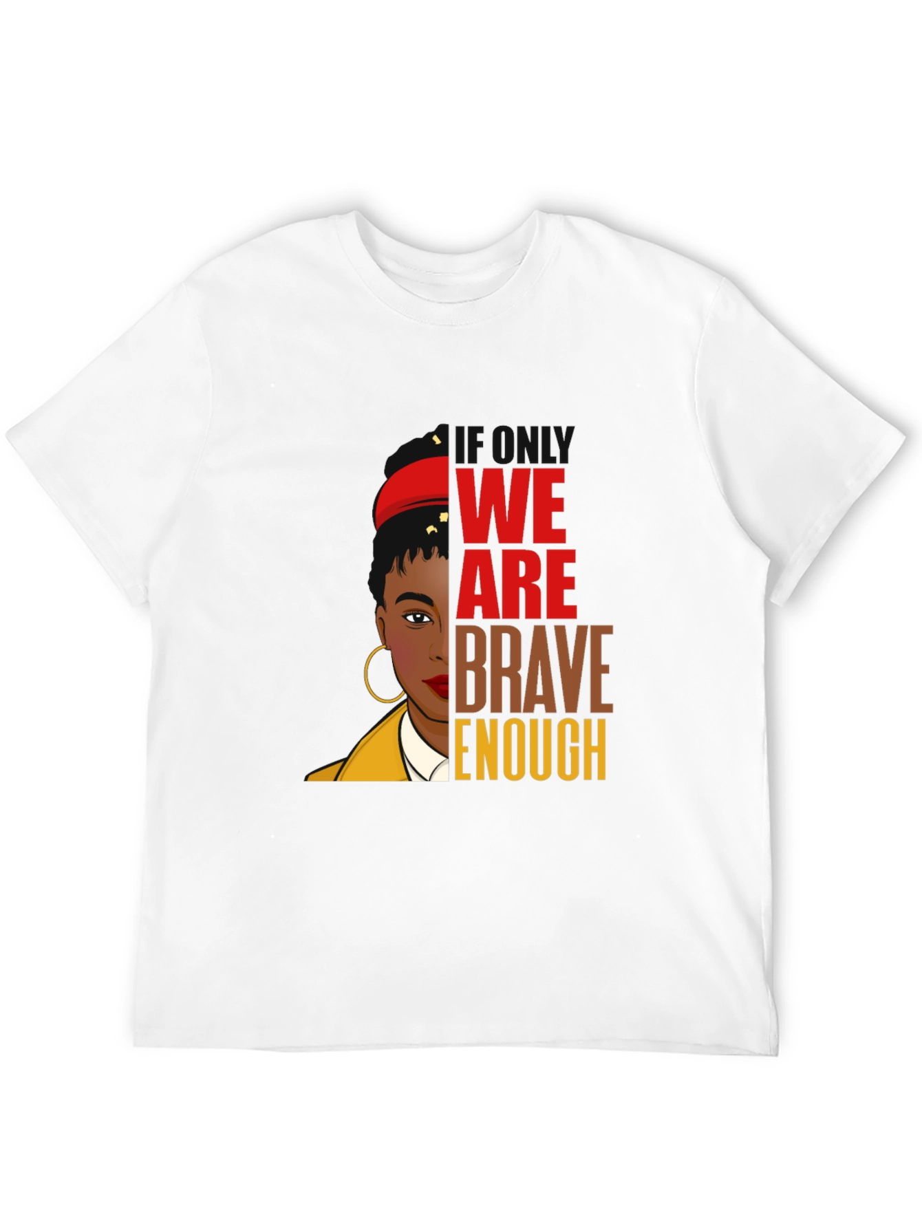 Brave Enough Graphic Tee - Black T-Shirt