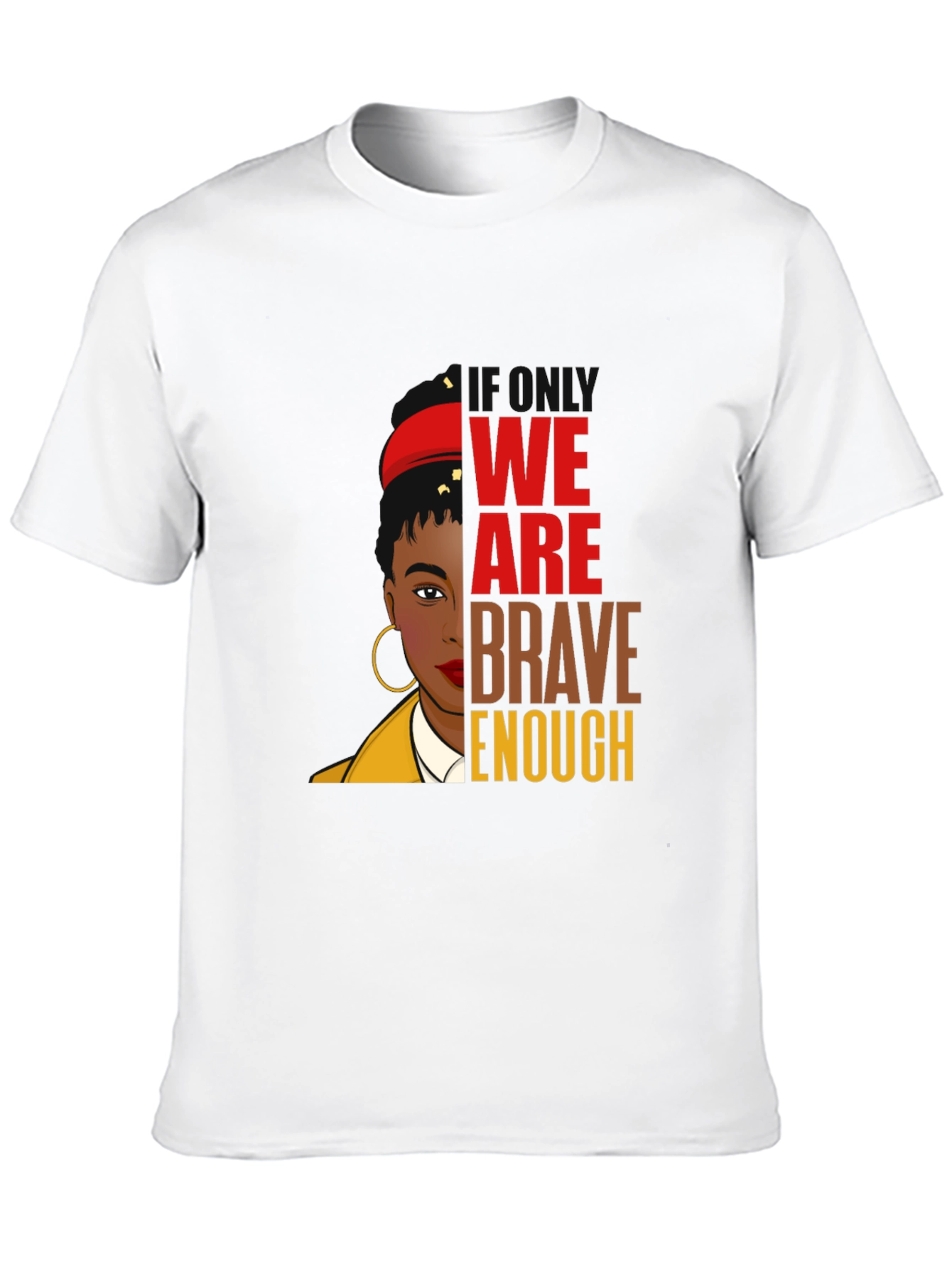 Brave Enough Graphic Tee - Black T-Shirt