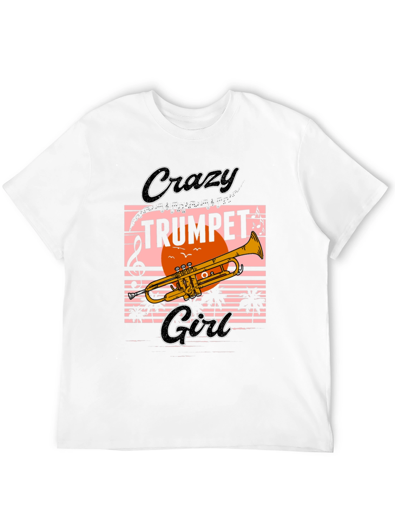 Crazy Trumpet Girl Graphic Tee