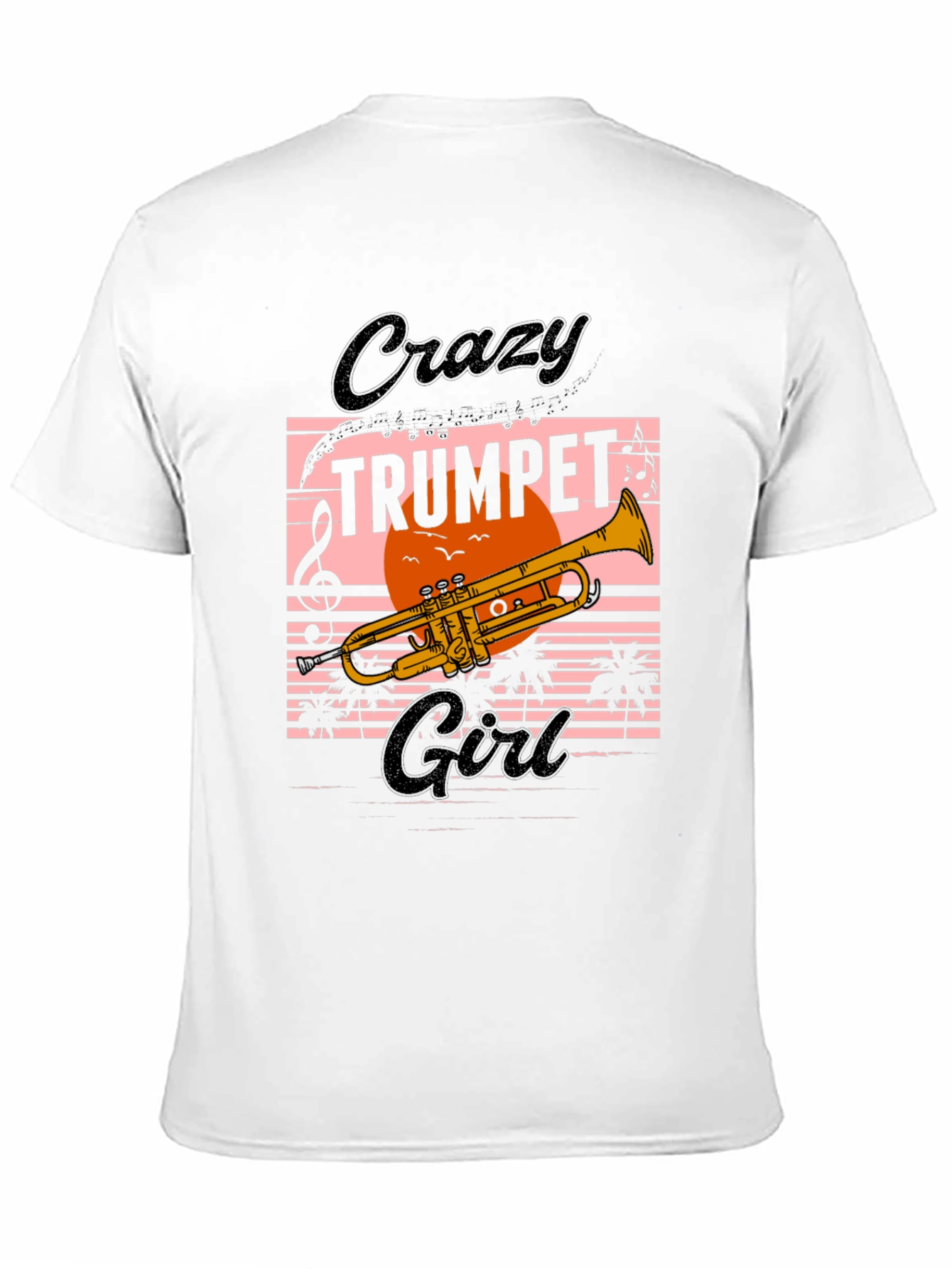 Crazy Trumpet Girl Graphic Tee