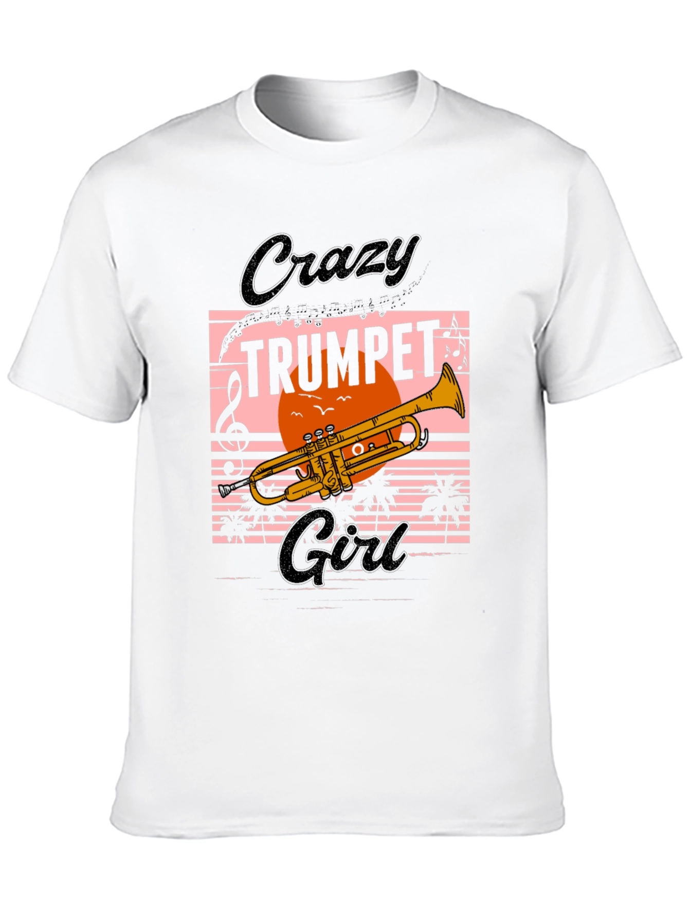 Crazy Trumpet Girl Graphic Tee