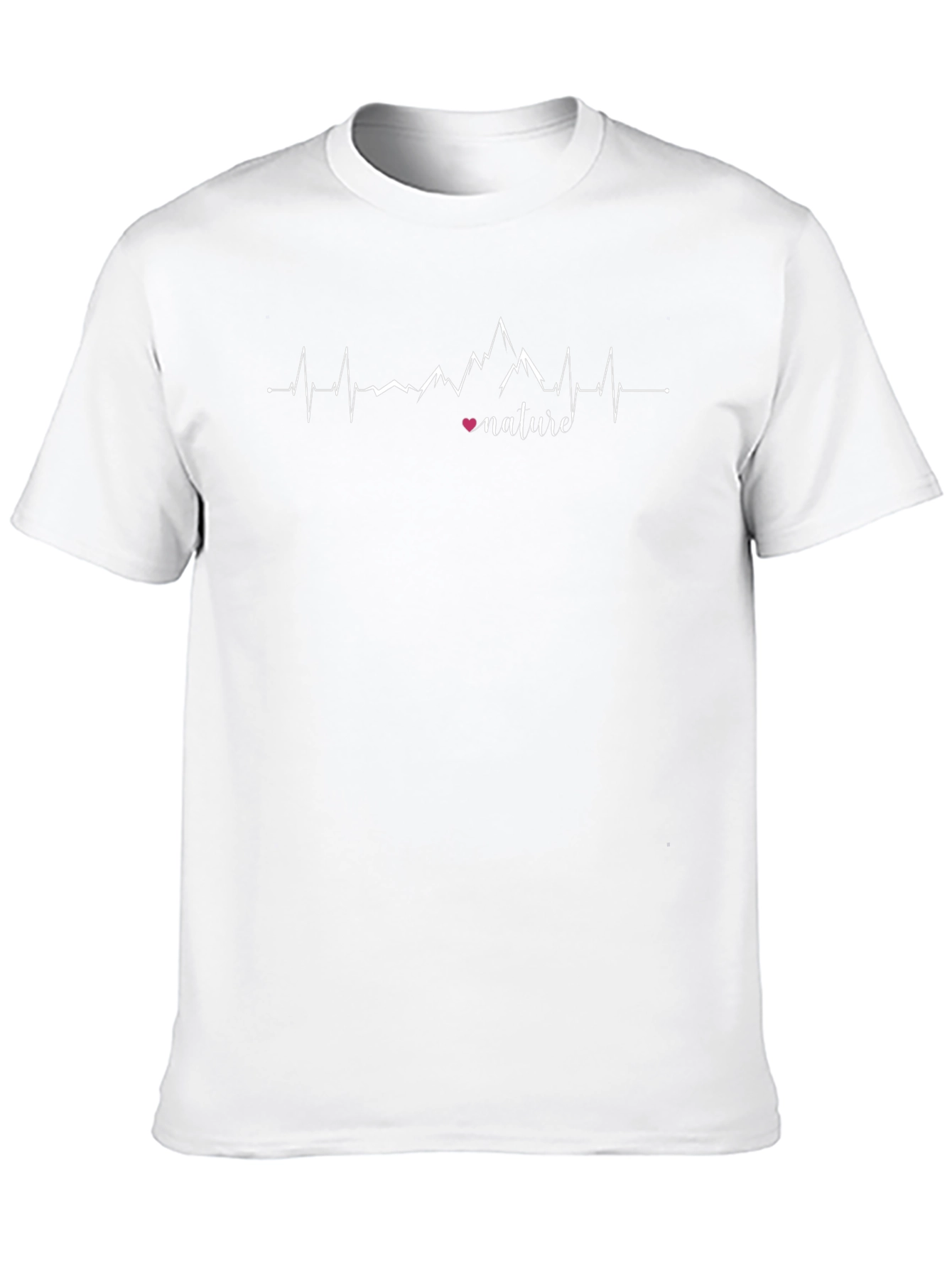 Nature Heartbeat Graphic Tee - Black