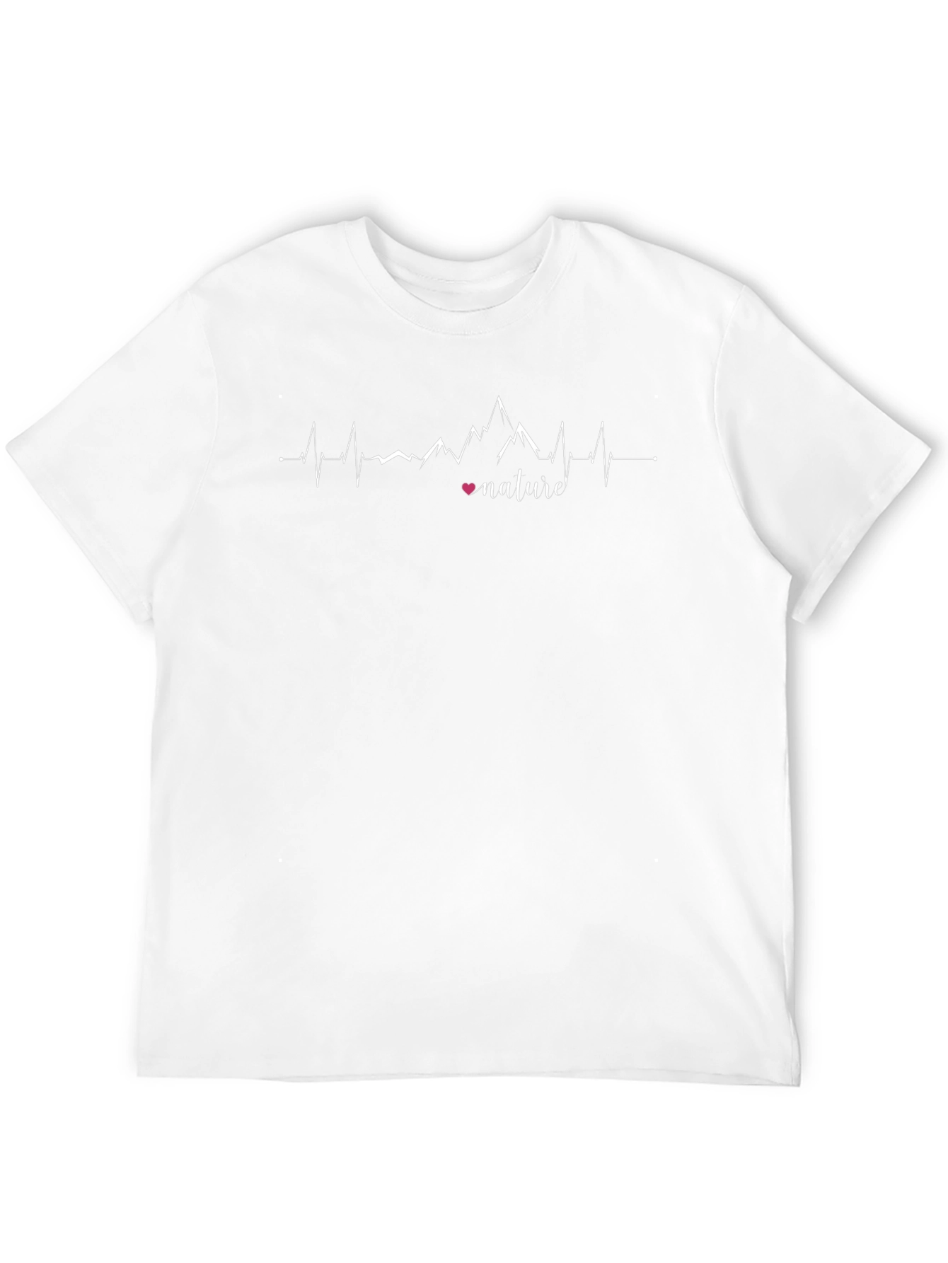 Nature Heartbeat Graphic Tee - Black