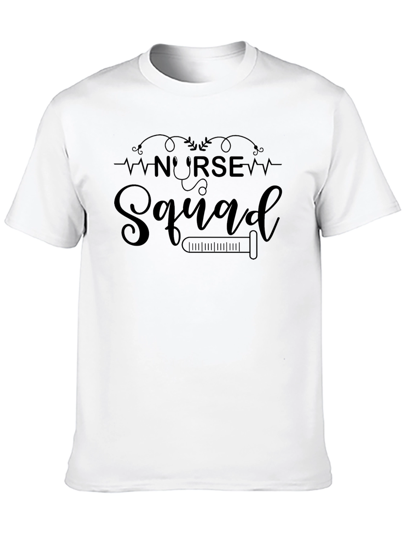 Nurse Squad T-Shirt - Black Graphic Tee