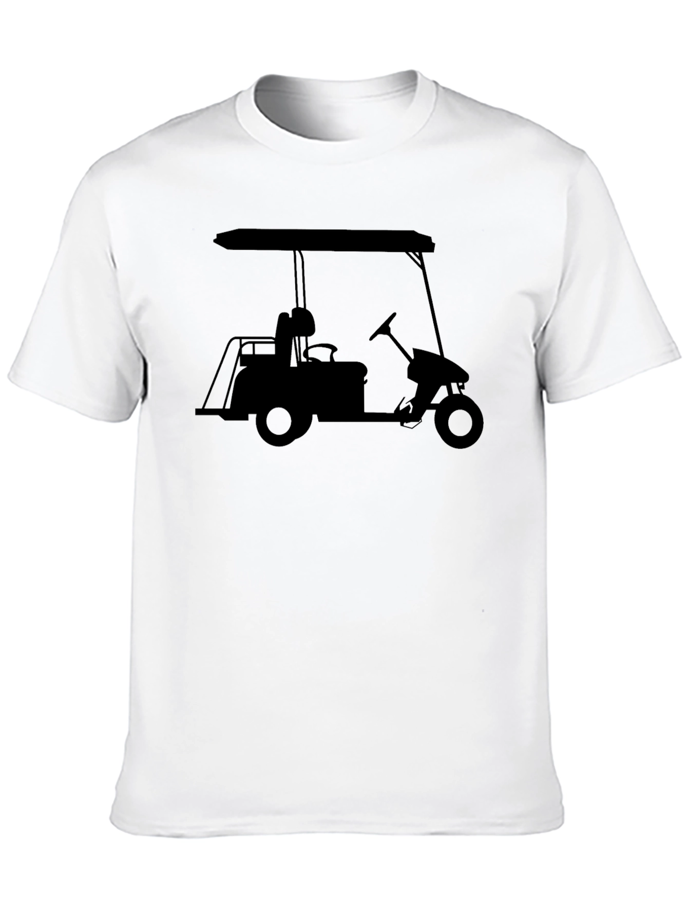 Golf Cart Silhouette Tee - Cool Golfing Shirt