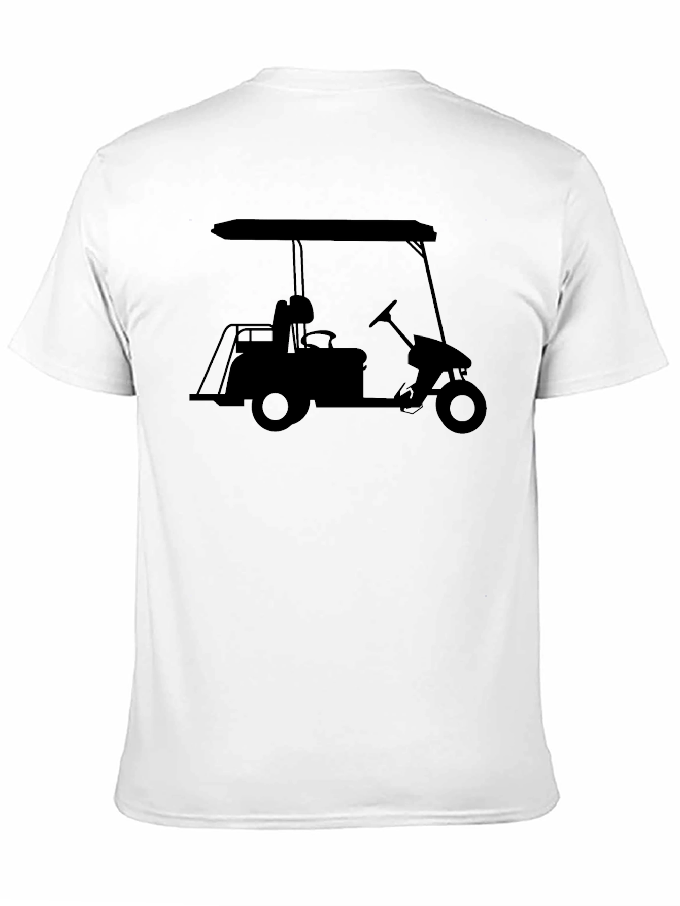 Golf Cart Silhouette Tee - Cool Golfing Shirt
