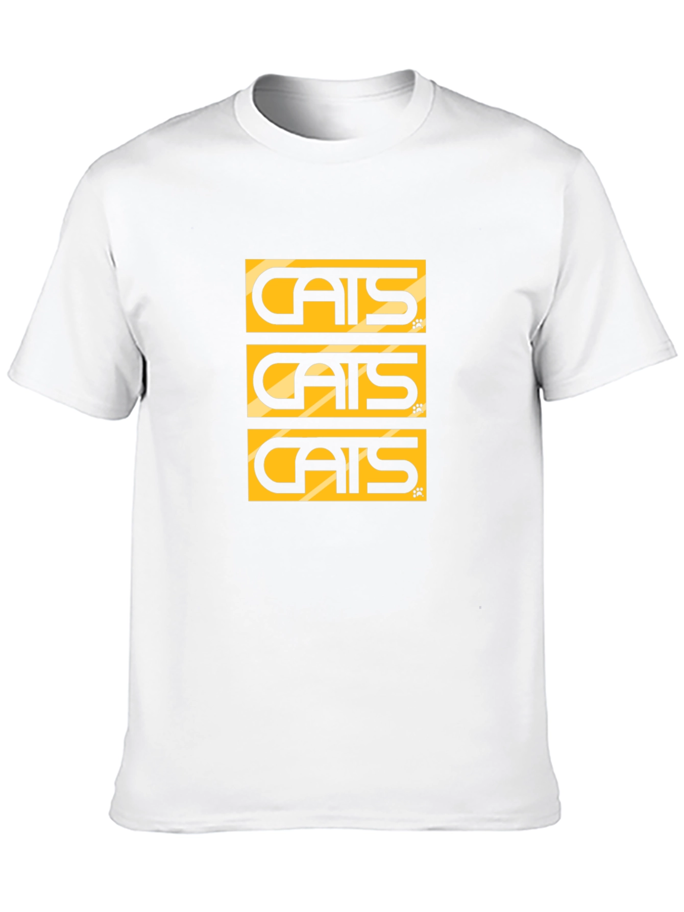 Cats Graphic Tee - Black Cotton Blend T-Shirt