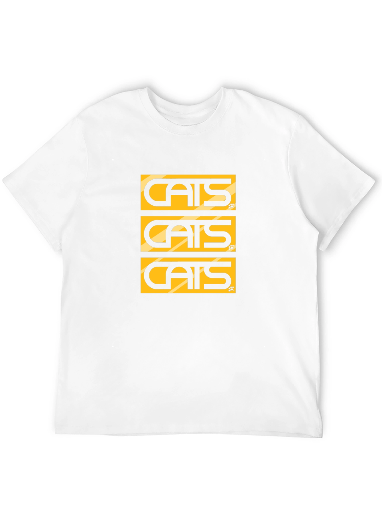 Cats Graphic Tee - Black Cotton Blend T-Shirt