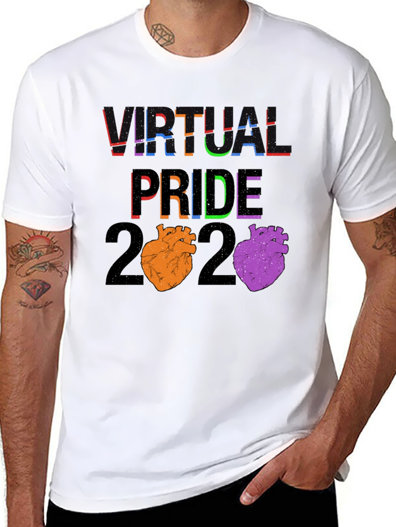 Virtual Pride 2020 Heart T-Shirt