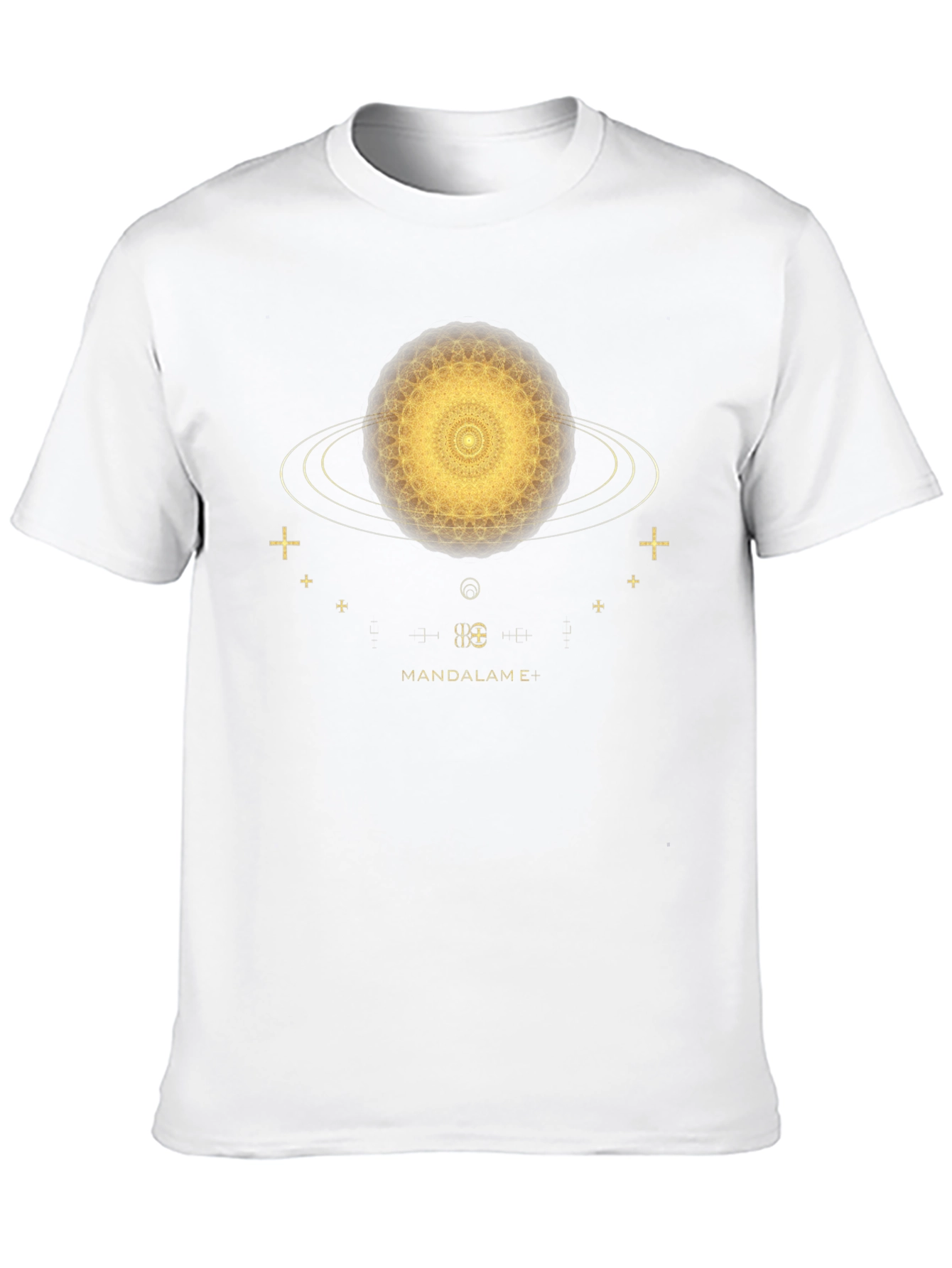 Cosmic Mandala T-Shirt - Black Unique Design