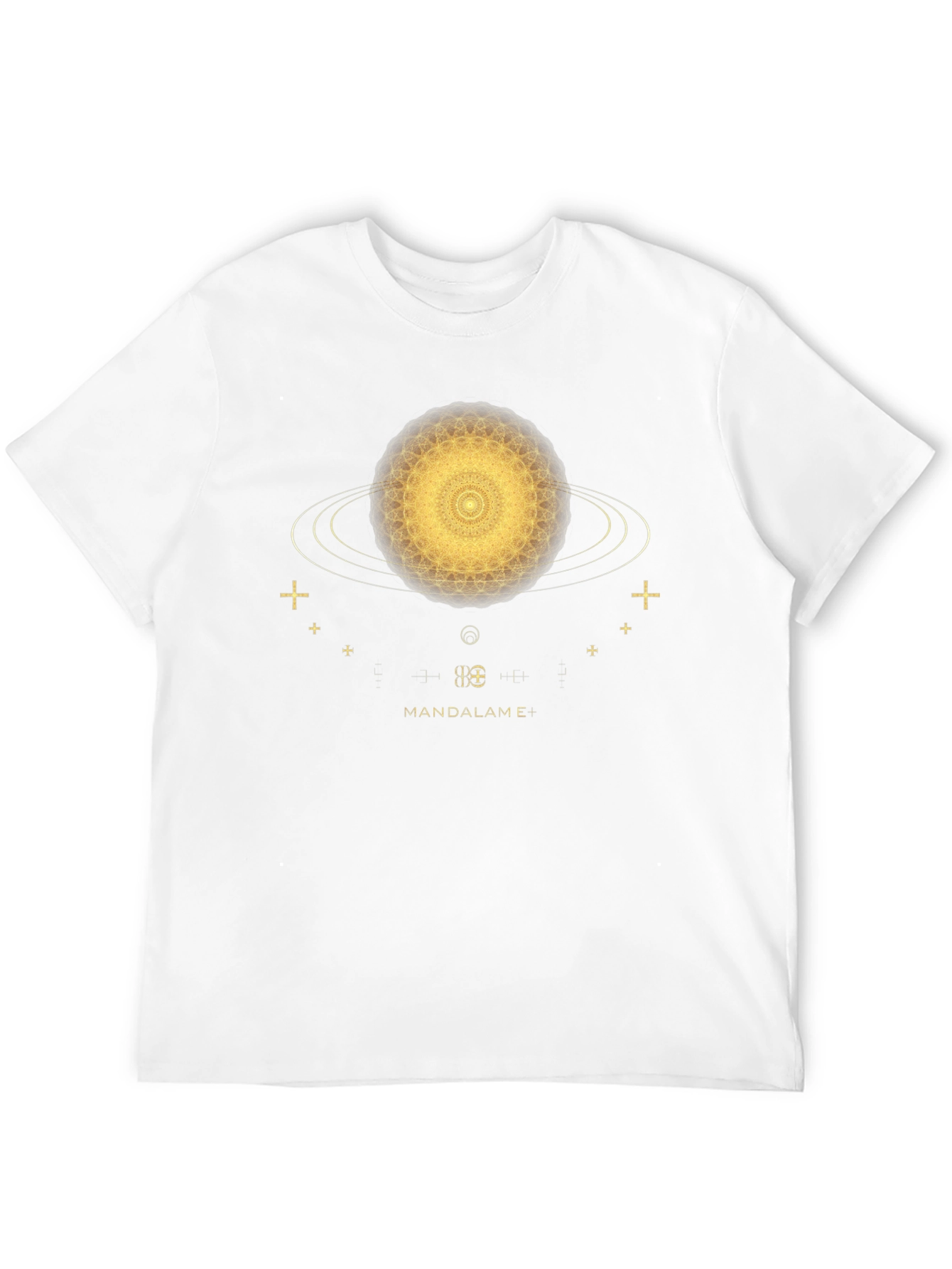 Cosmic Mandala T-Shirt - Black Unique Design