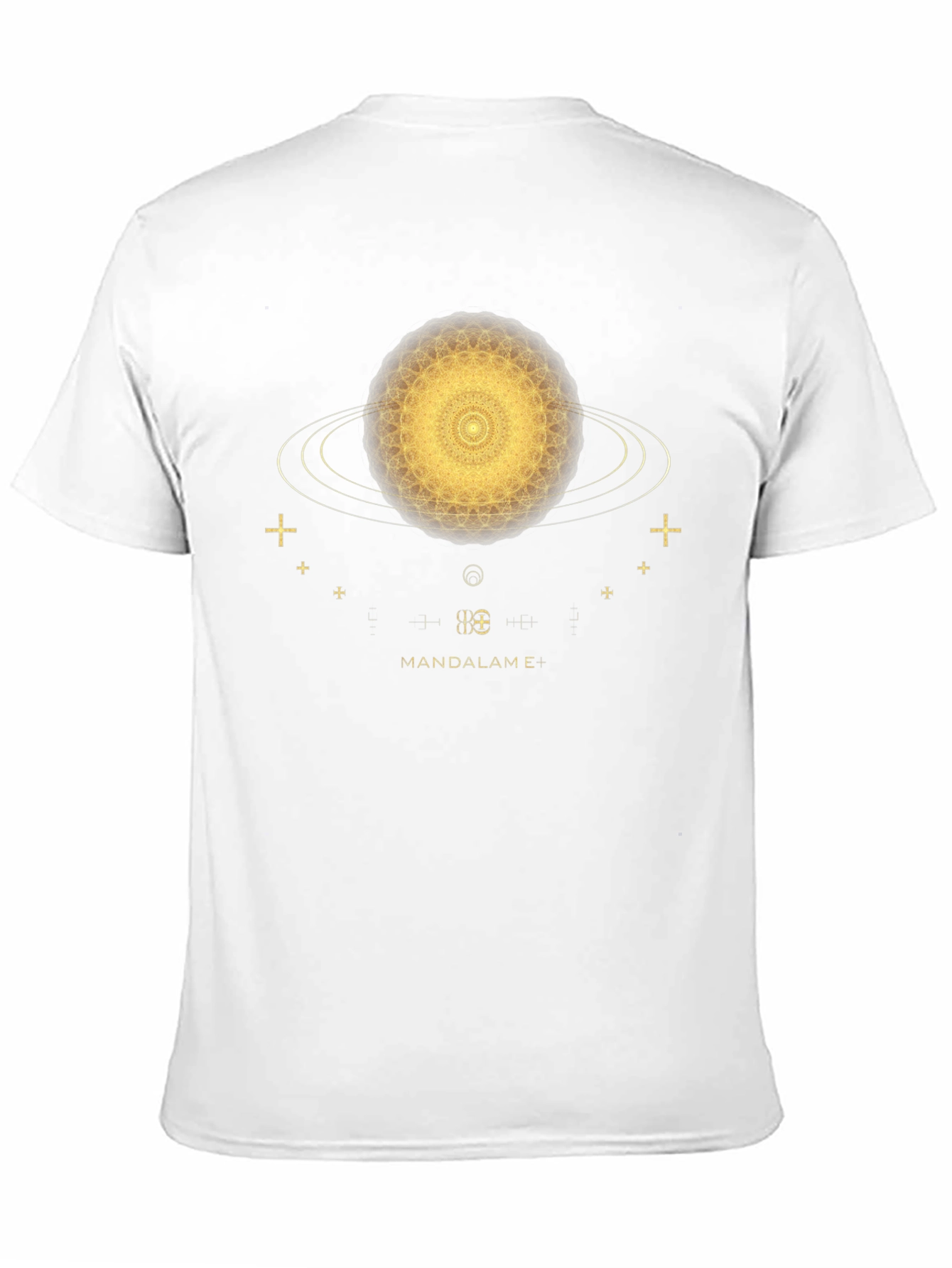Cosmic Mandala T-Shirt - Black Unique Design