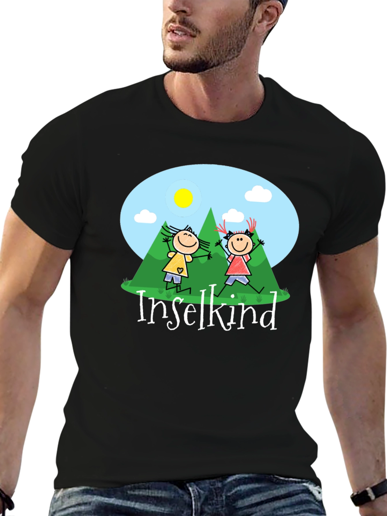 Island Child Graphic Tee - Black Unisex T-Shirt