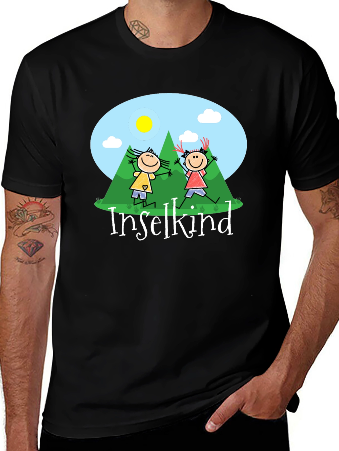 Island Child Graphic Tee - Black Unisex T-Shirt