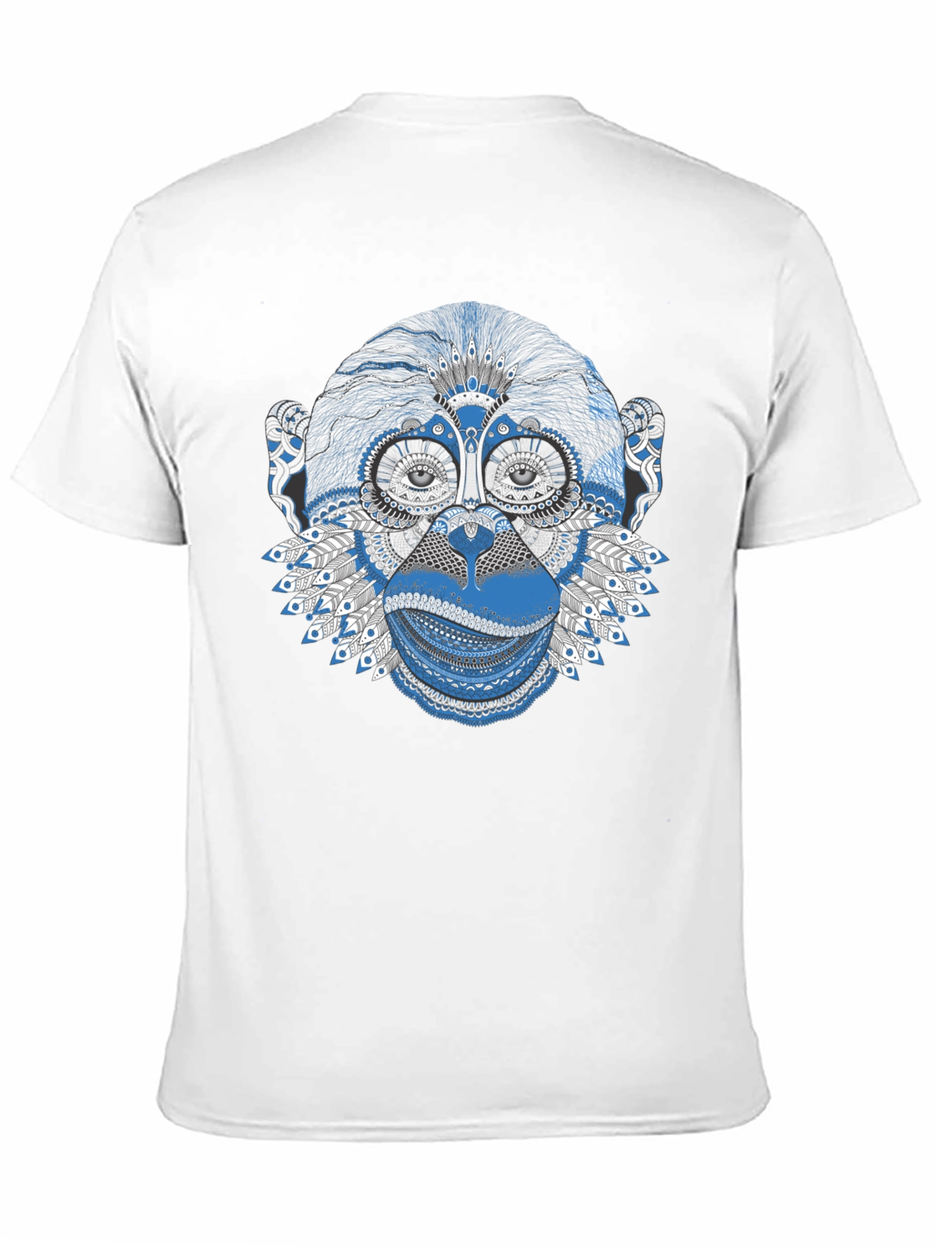 Monkey Art Graphic Tee - Unique Design T-Shirt