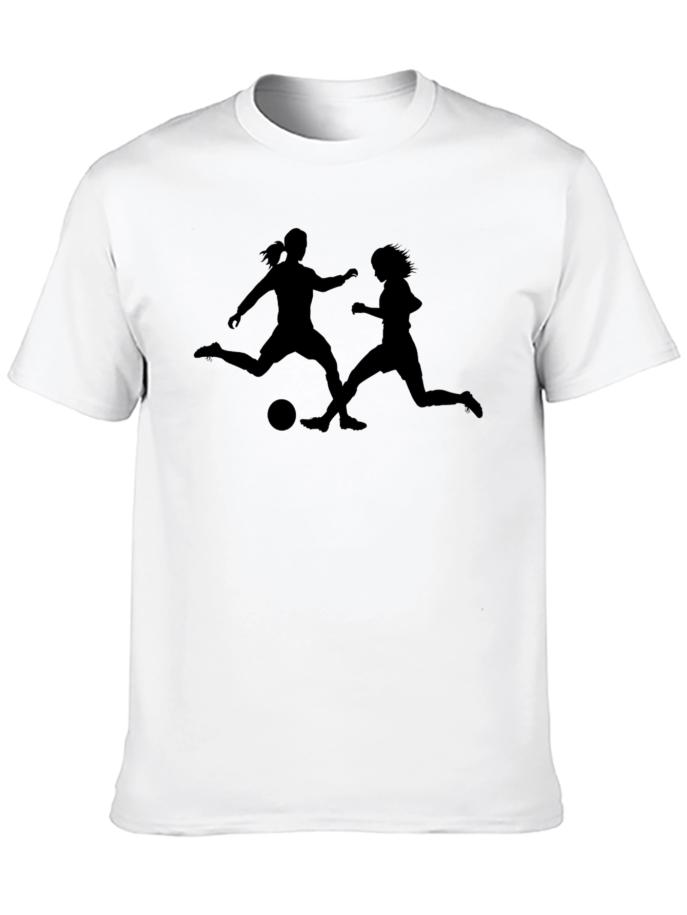 Womens Soccer Silhouette T-Shirt