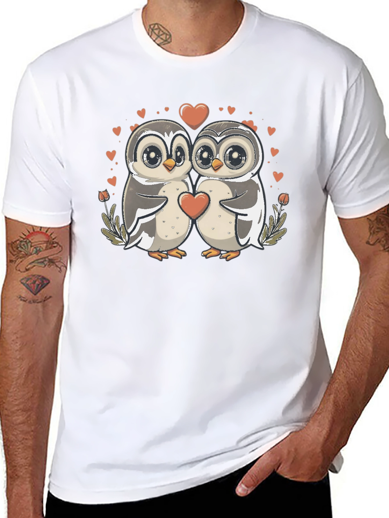 Owl Love T-Shirt: Cute Valentines Graphic Tee
