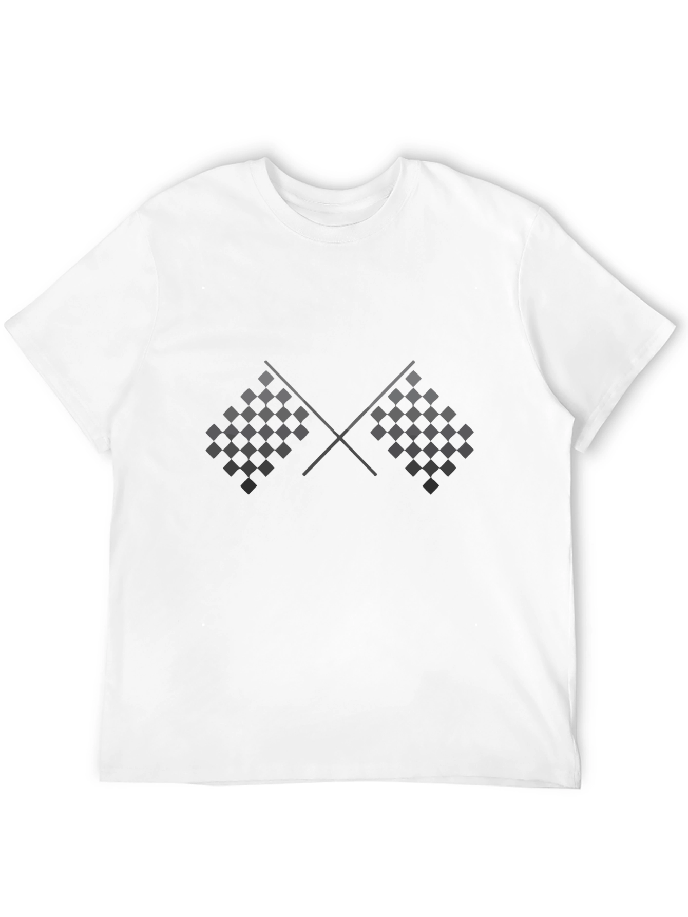 Checkered Flag Graphic Tee - Racing Fan Apparel
