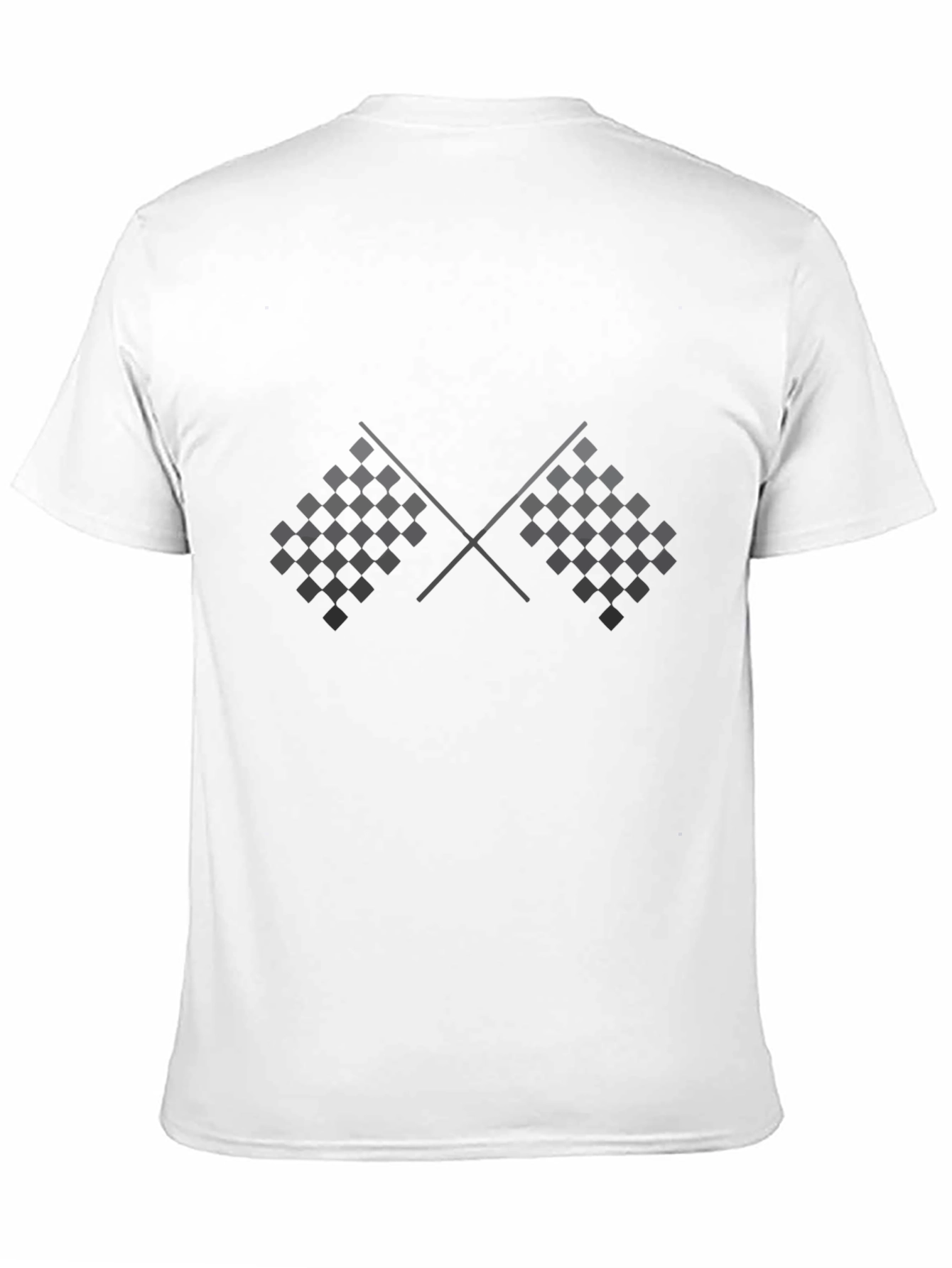 Checkered Flag Graphic Tee - Racing Fan Apparel