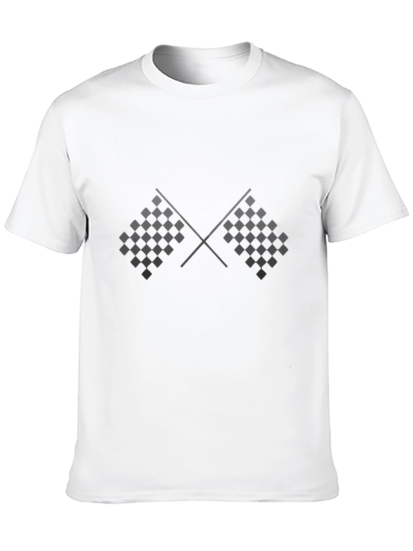 Checkered Flag Graphic Tee - Racing Fan Apparel