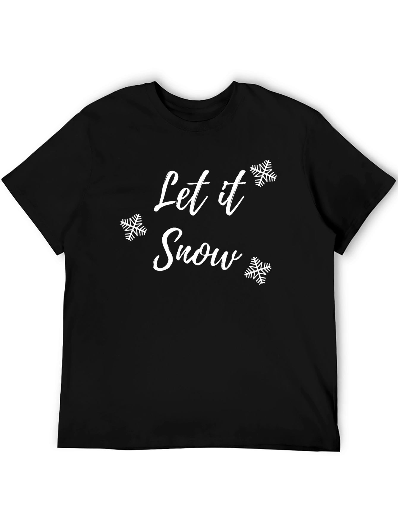 Let It Snow Graphic Tee - Holiday Season Apparel