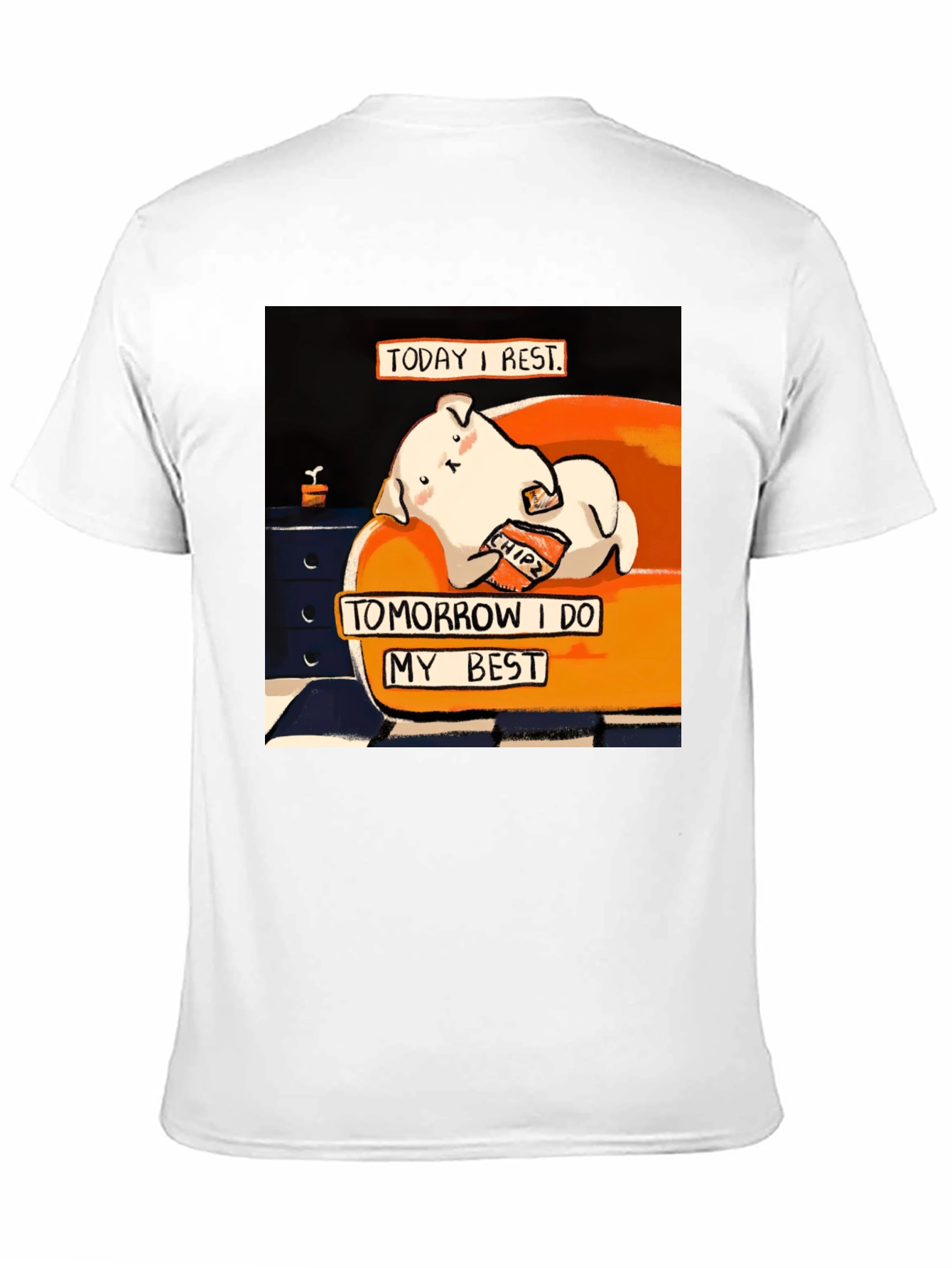 Lazy Day T-Shirt: Cute Dog Design