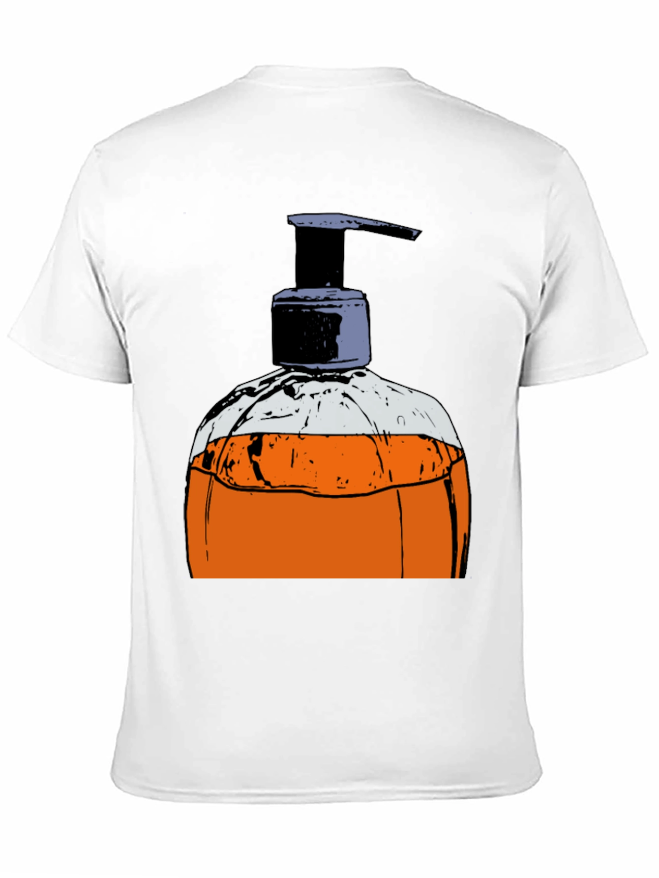 Hand Soap Dispenser Graphic T-Shirt - Novelty Design