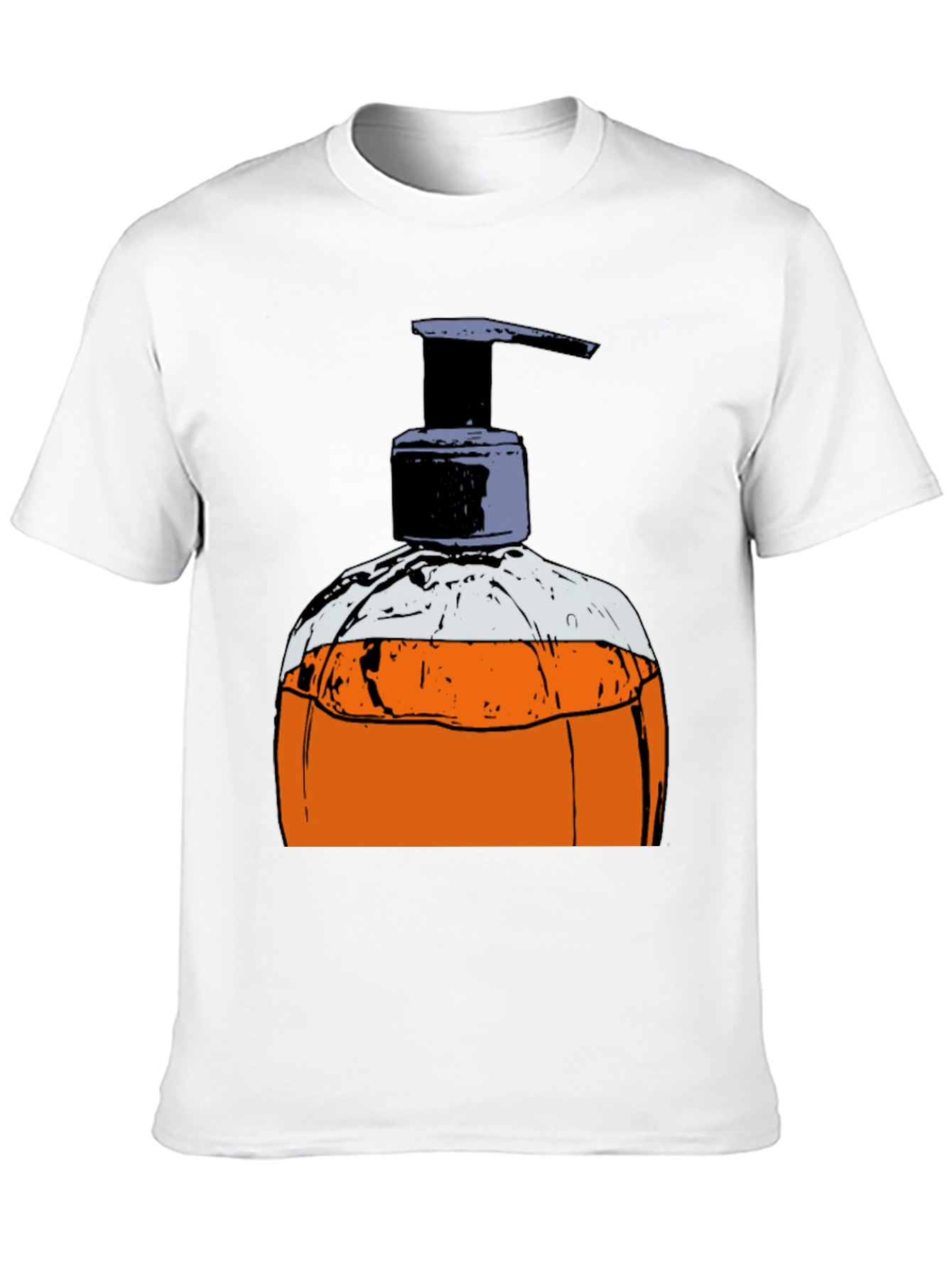 Hand Soap Dispenser Graphic T-Shirt - Novelty Design