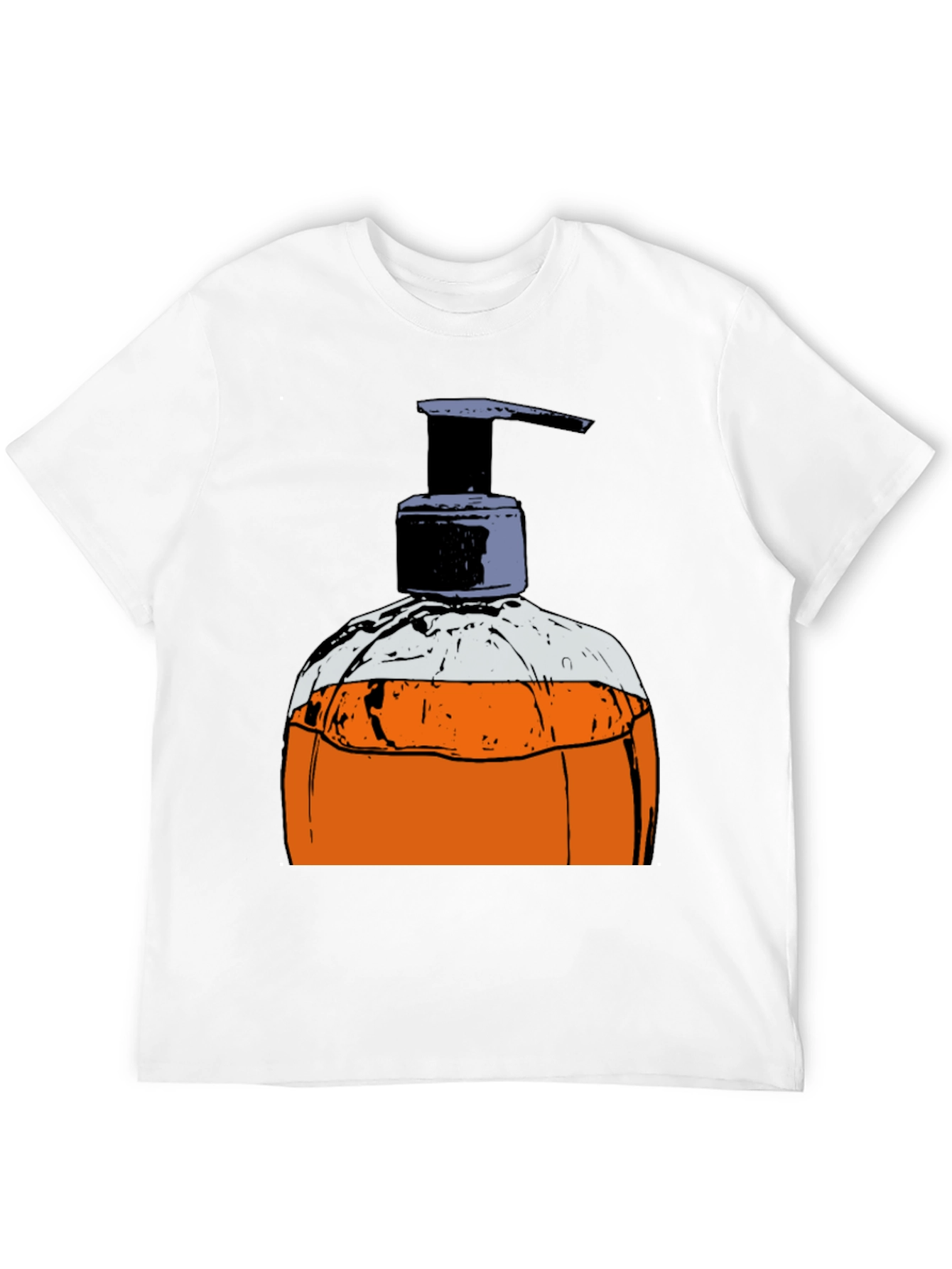 Hand Soap Dispenser Graphic T-Shirt - Novelty Design