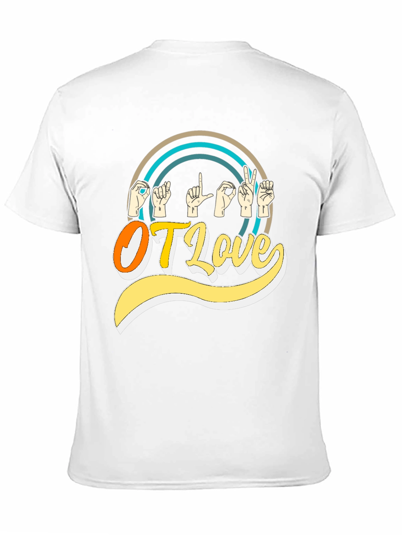OT Love Sign Language Graphic T-Shirt