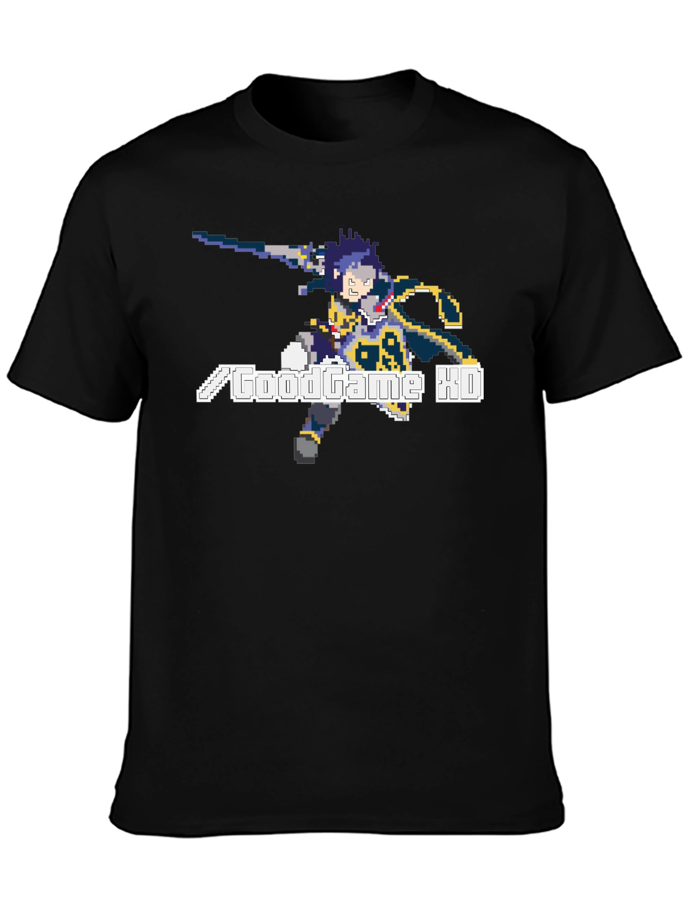 GoodGame XD T-Shirt - Black Pixel Art