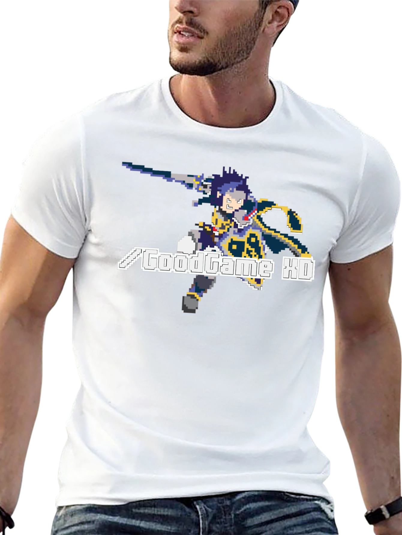 GoodGame XD T-Shirt - Black Pixel Art