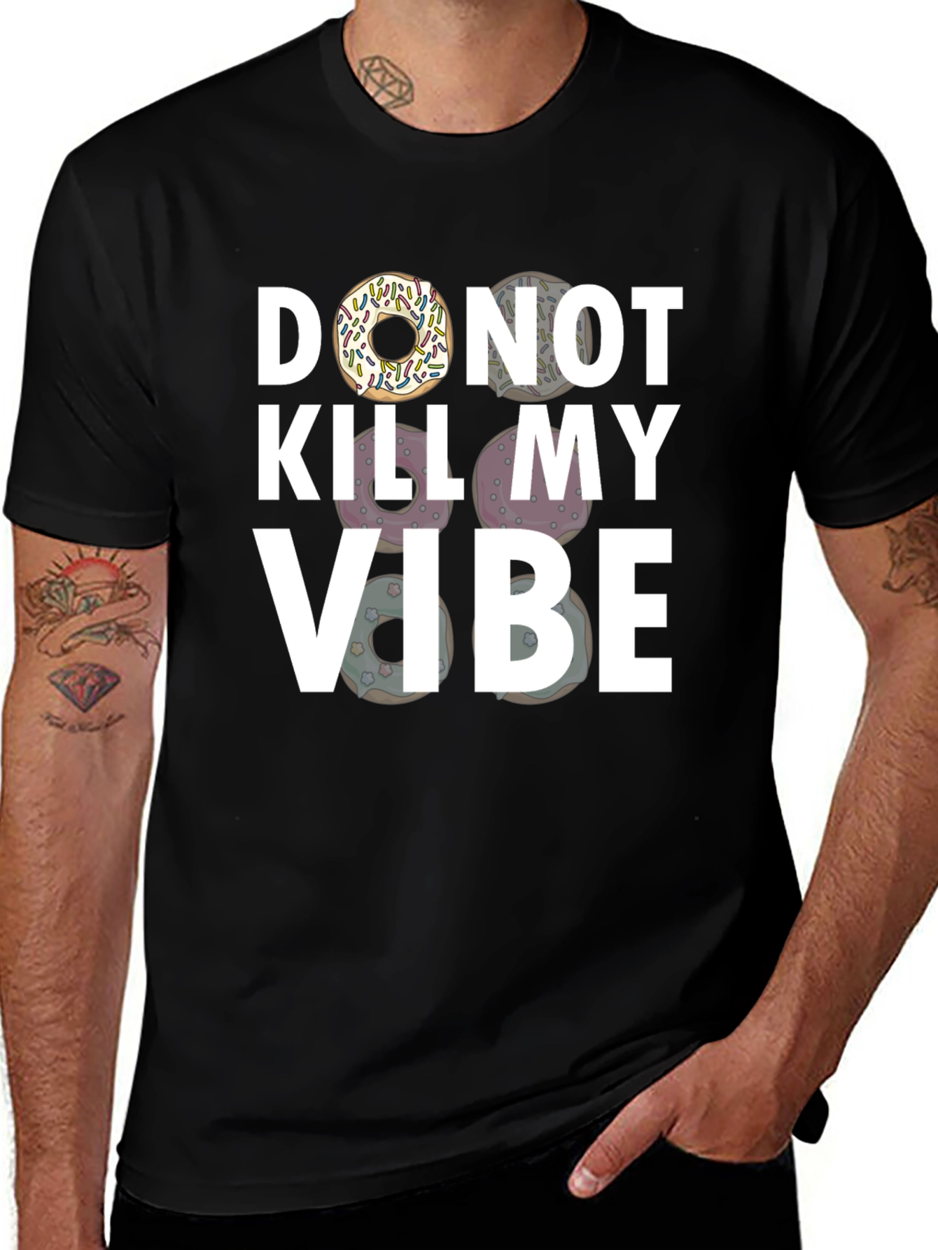 Donut Kill My Vibe Graphic T-Shirt