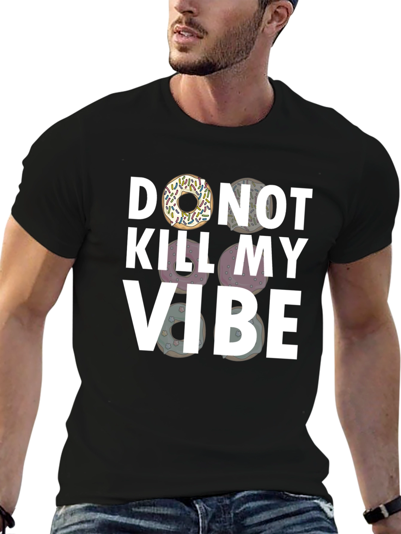 Donut Kill My Vibe Graphic T-Shirt
