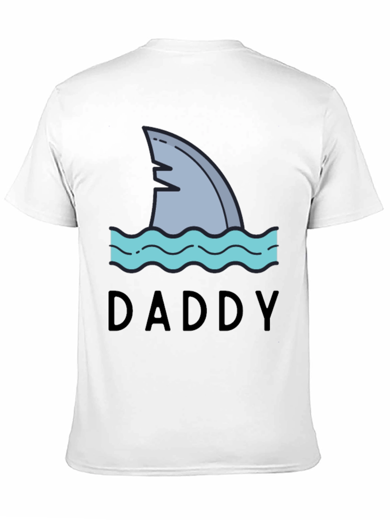 Daddy Shark T-Shirt - Black Novelty Tee