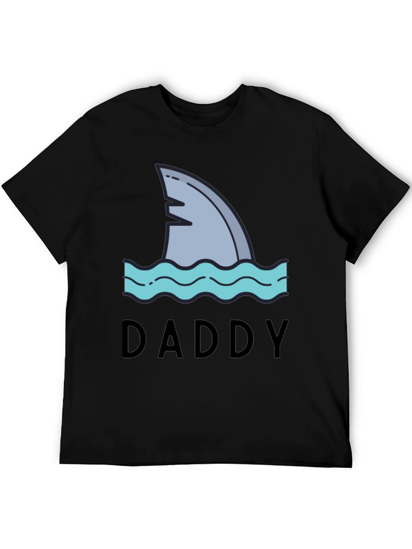 Daddy Shark T-Shirt - Black Novelty Tee
