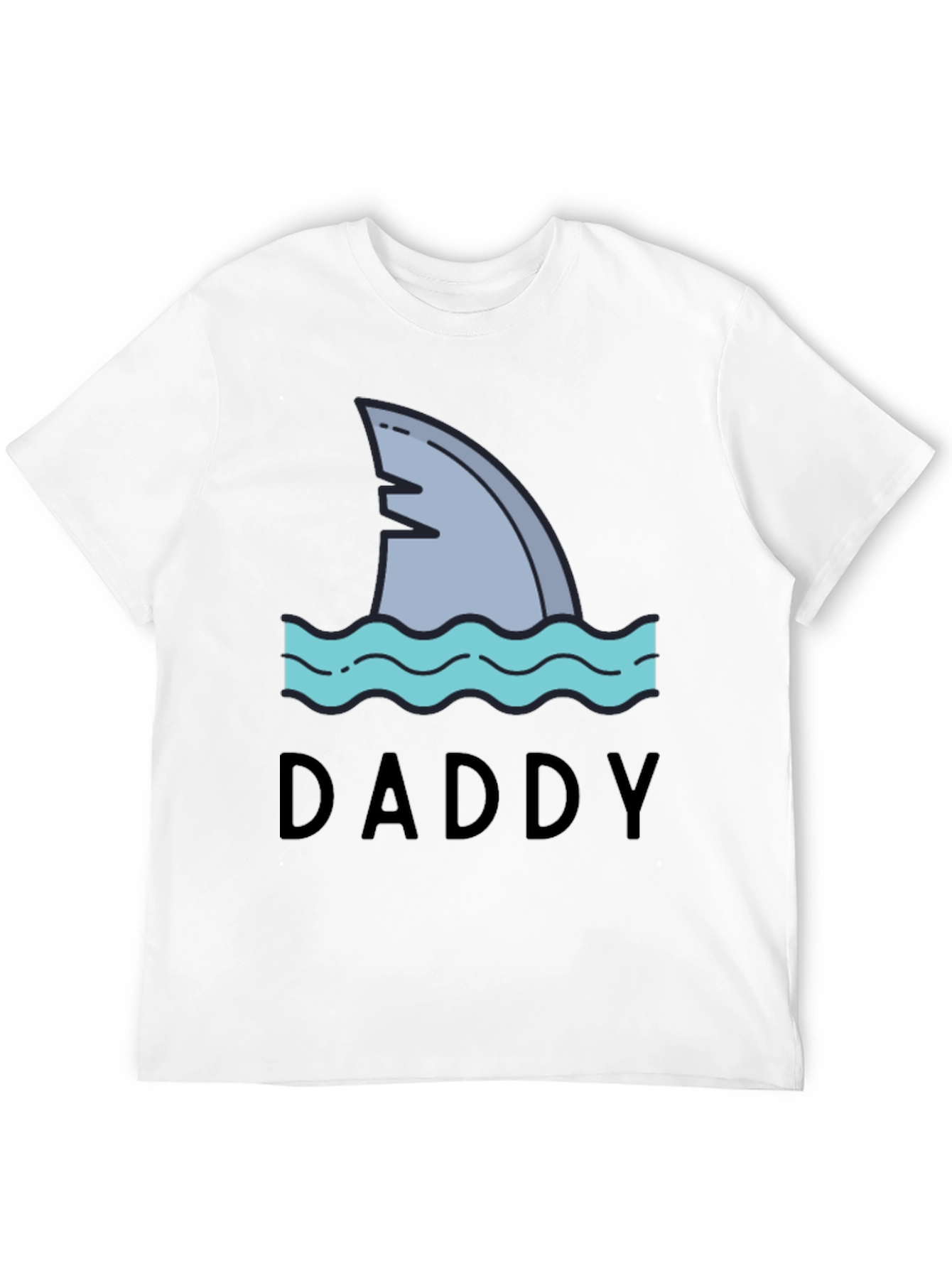 Daddy Shark T-Shirt - Black Novelty Tee
