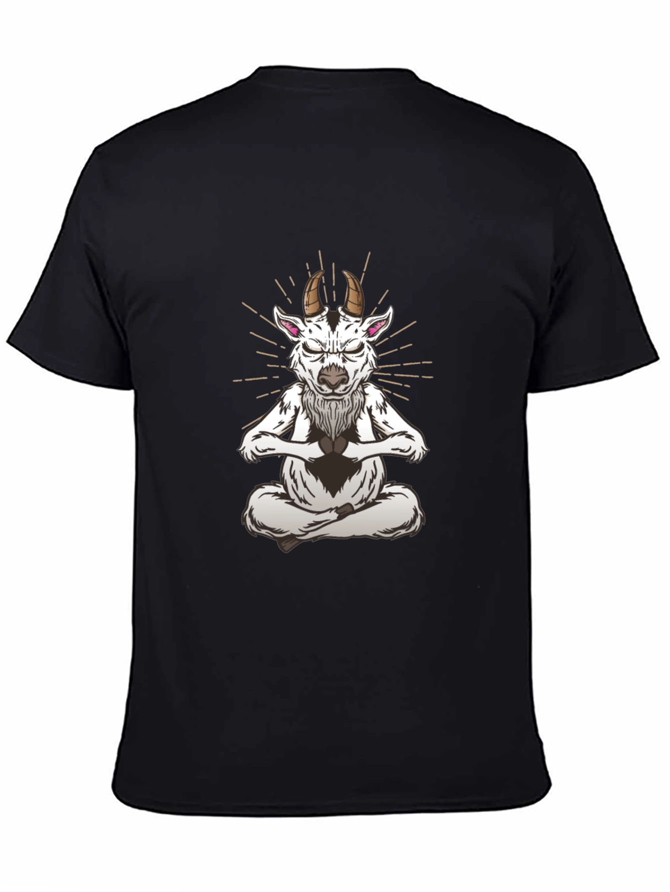 Zen Goat T-Shirt - Meditating Animal Design